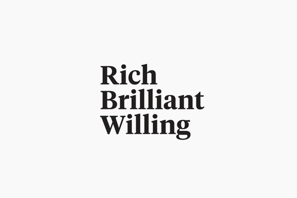 New Logo and Brand Identity for Rich Brilliant Willing - BP&O