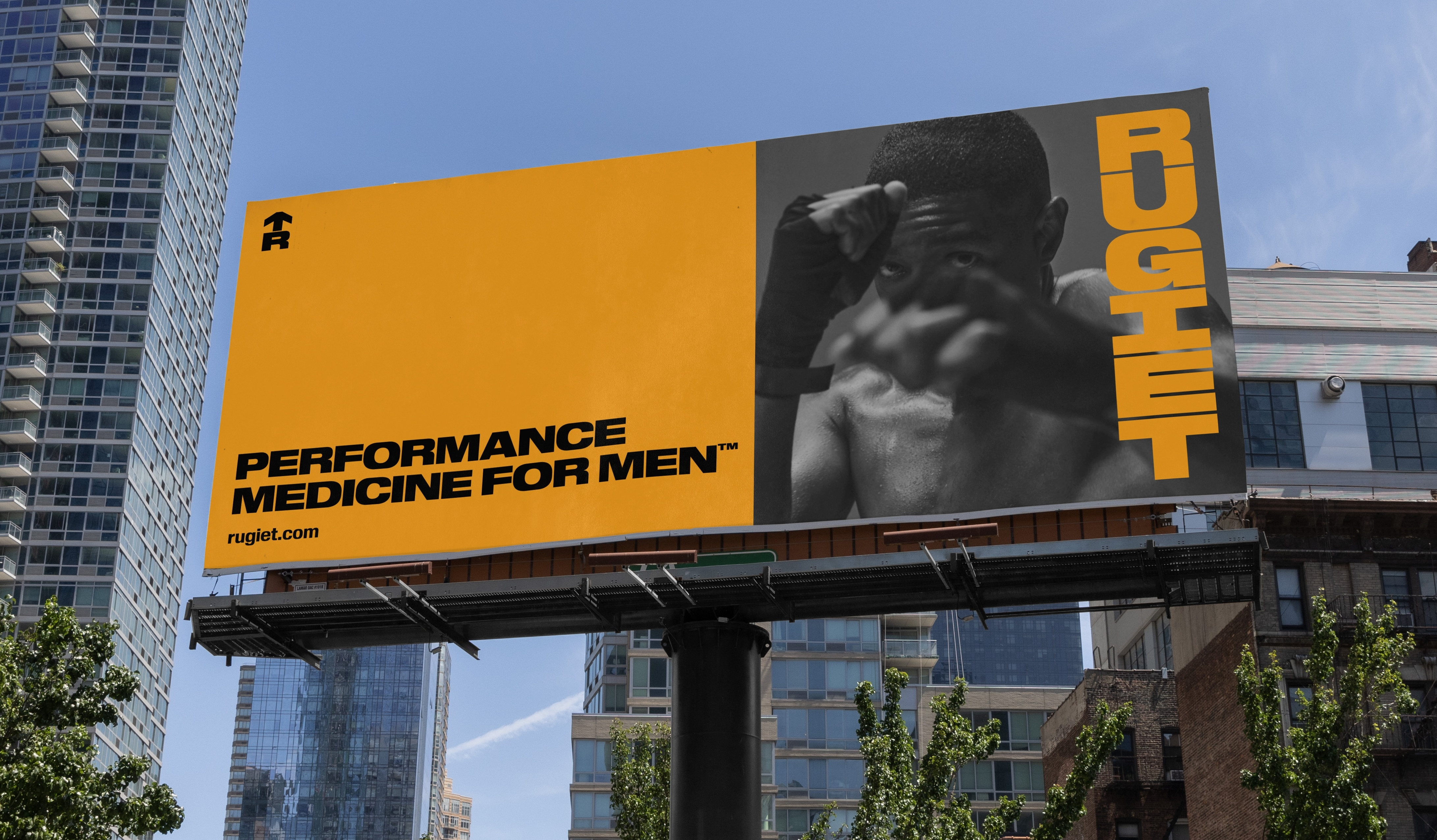 Rugiet Pentagram identity branding design bpo review billboard
