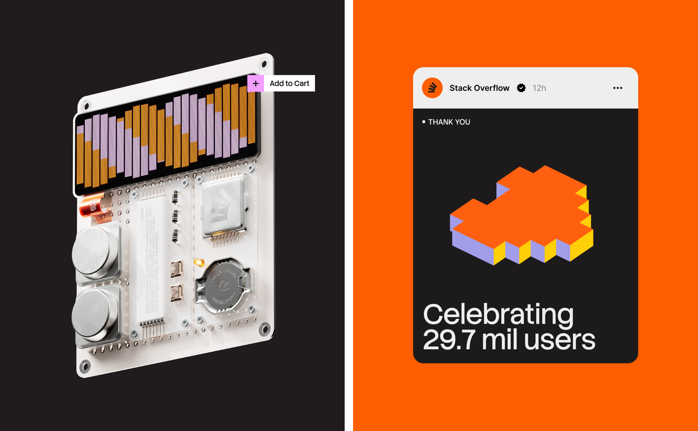 StackOverflow Koto branding identity design bpo review circuit board social post