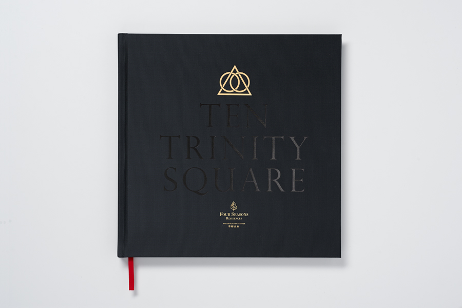 Brochure for property development Ten Trinity Square designed by Pentagram