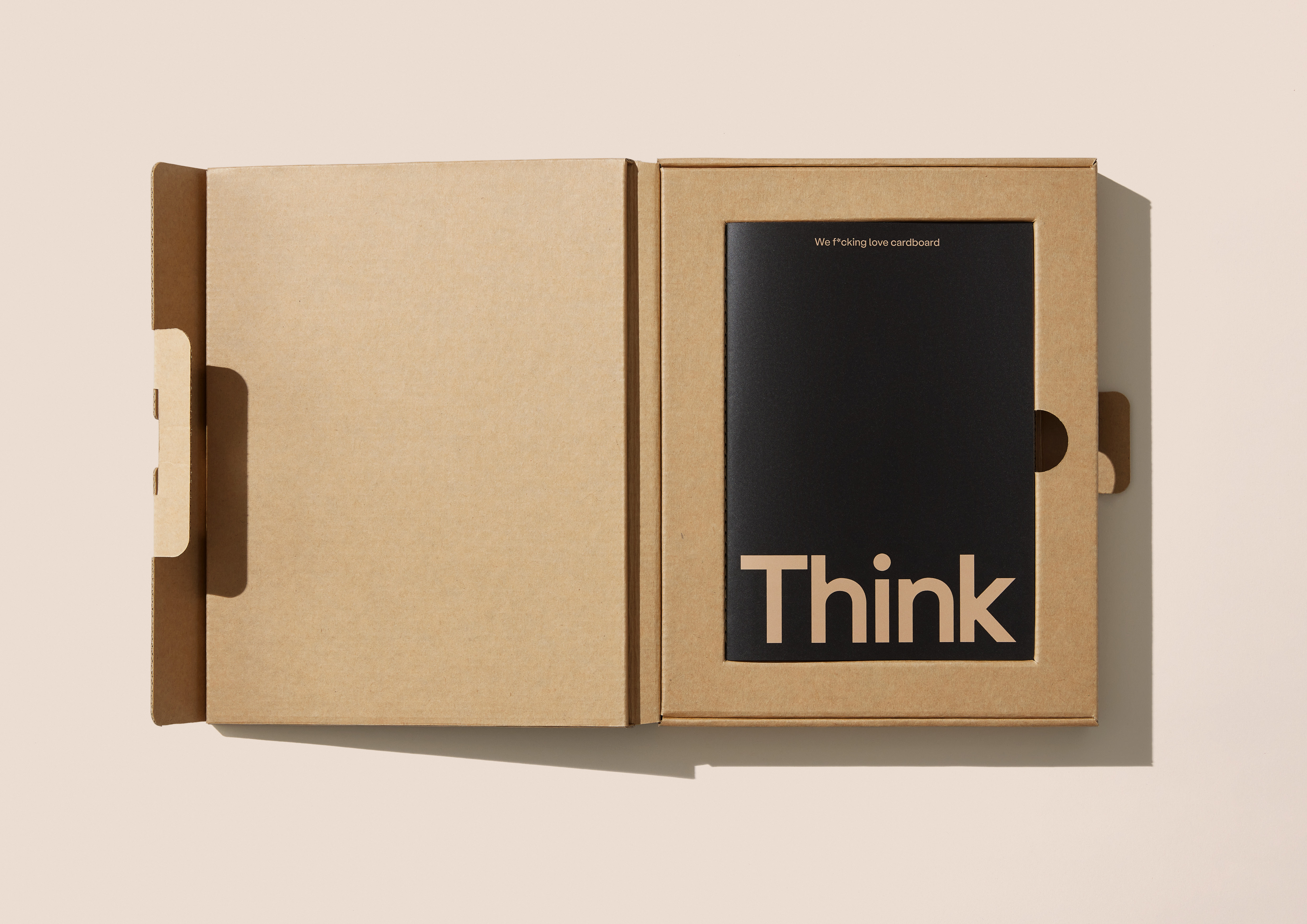 Think Packaging Seachange Design Branding Cardboard Brochure Promo BPO