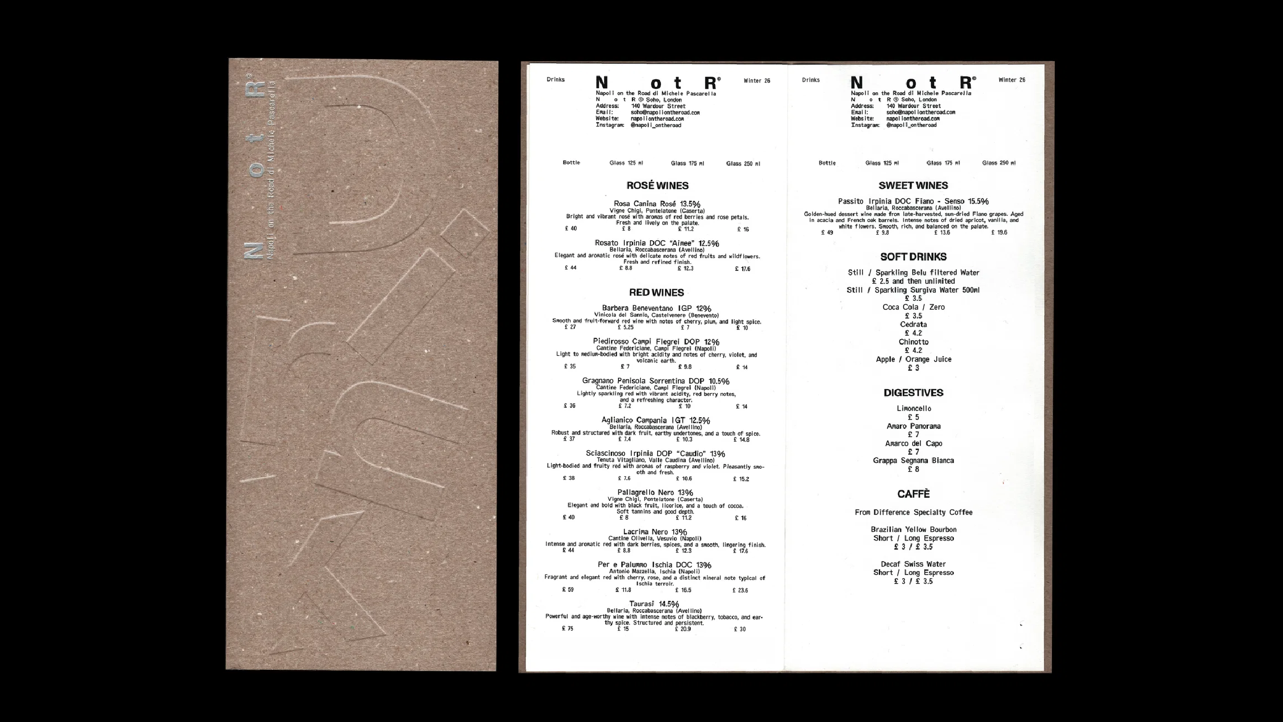 Vrints-Kolsteren-NotR-napoli on the road brand identity design bpo review drinks menu