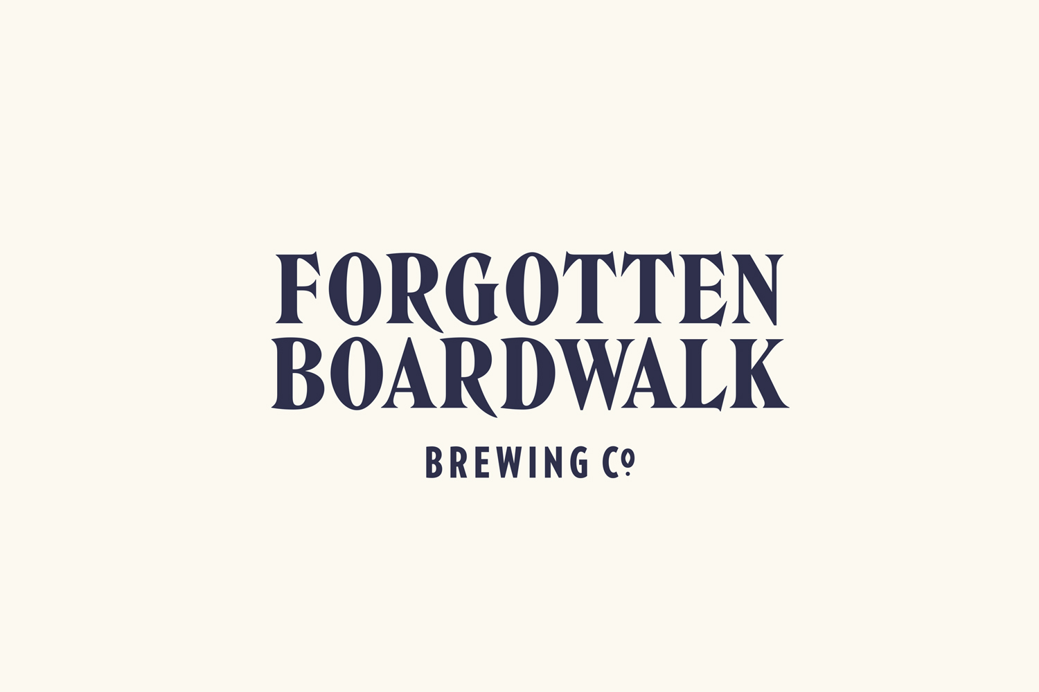 Creative Logotype Gallery & Inspiration: Forgotten Boardwalk Brewing by Perky Bros, United States