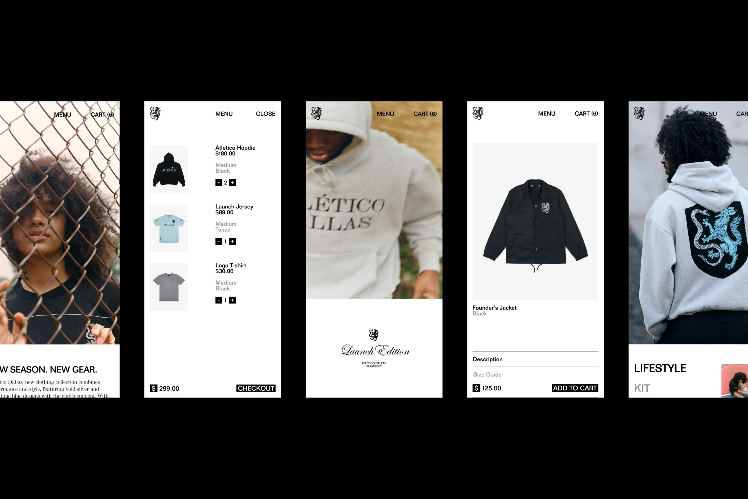 atletico dallas branding identity logo wordmark by moniker sf bpo review mobile digital design