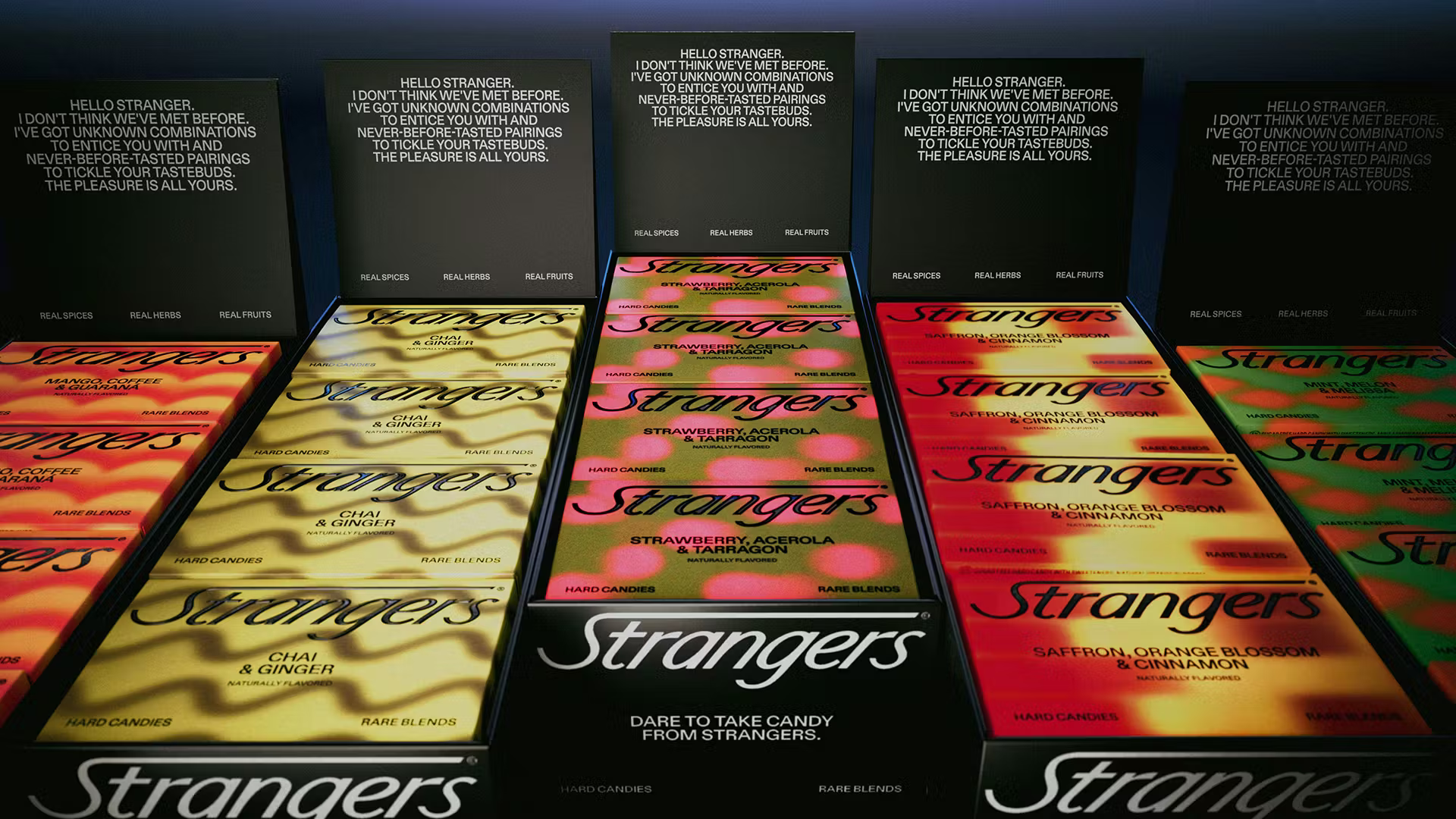 auge design strangers branding packaging logo wordmark typography bpo review boxes cases