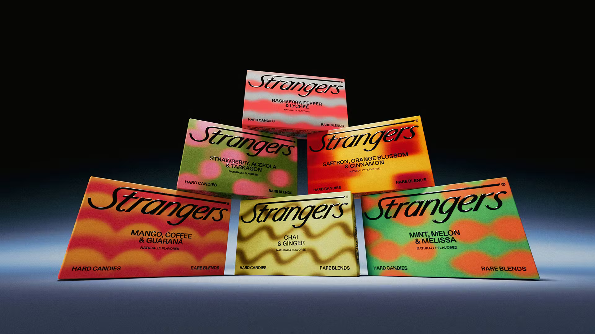 auge design strangers branding packaging logo wordmark typography bpo review range
