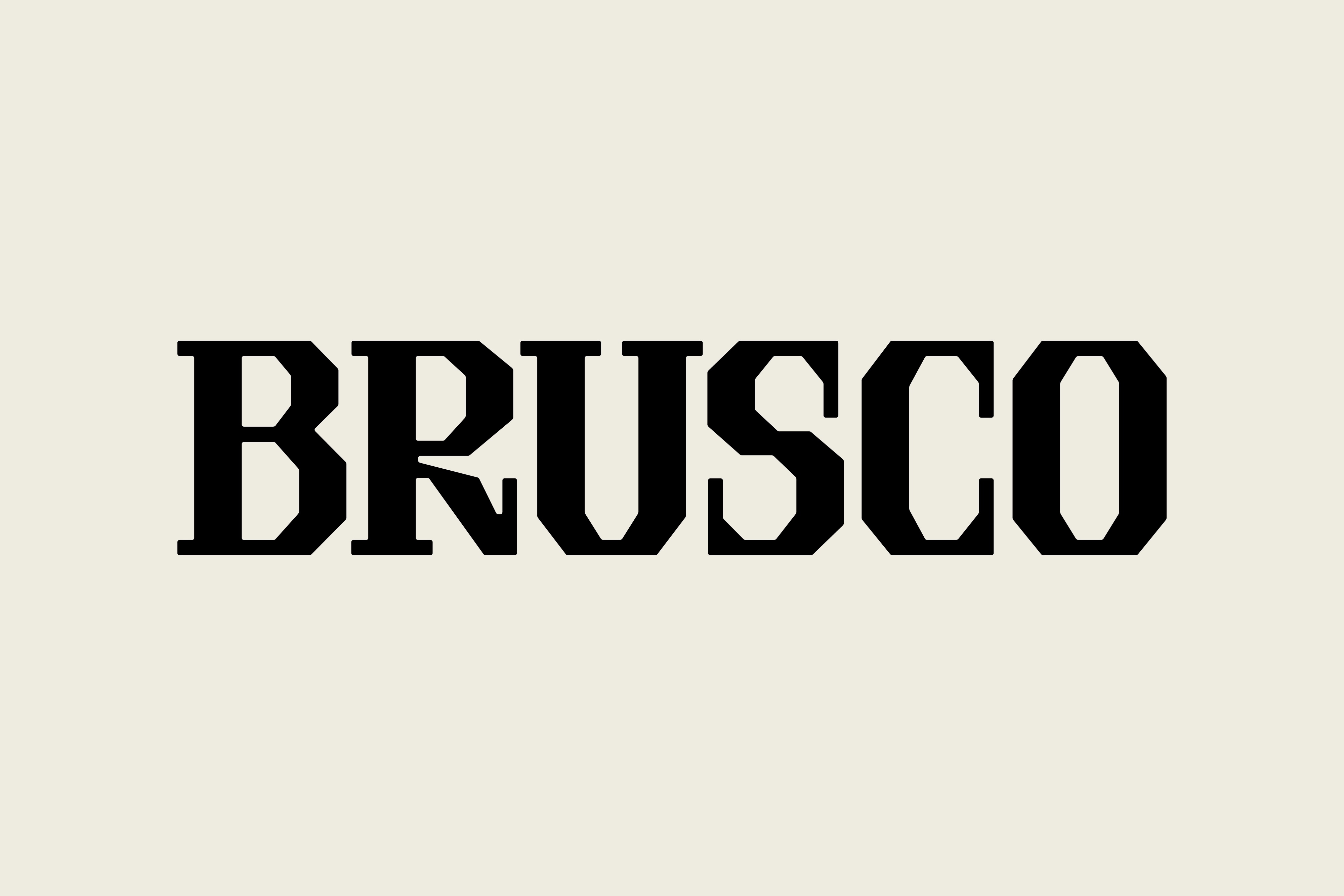 brusco another collective branding identity design bpo review wordmark