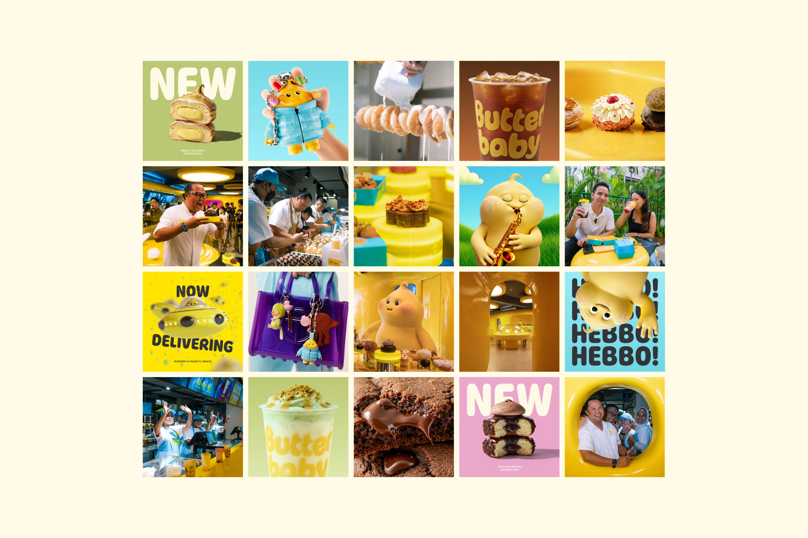 Butter Baby branding wordmark mascot design by Universal Favourite