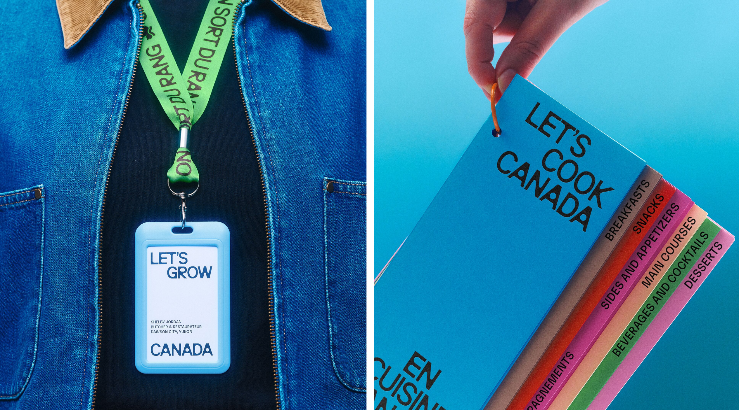 caserne lets grow canada branding identity design logo bpo review lanyard