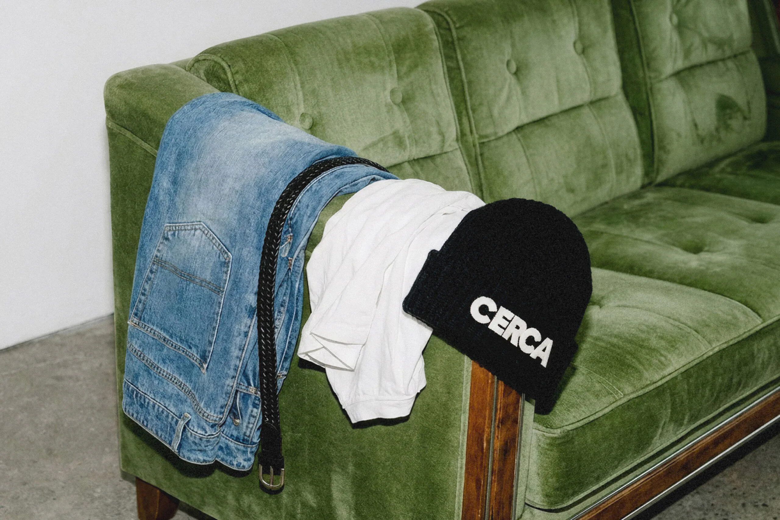 cerca logo wordmark brand identity by saint urbain bpo review hat art direction