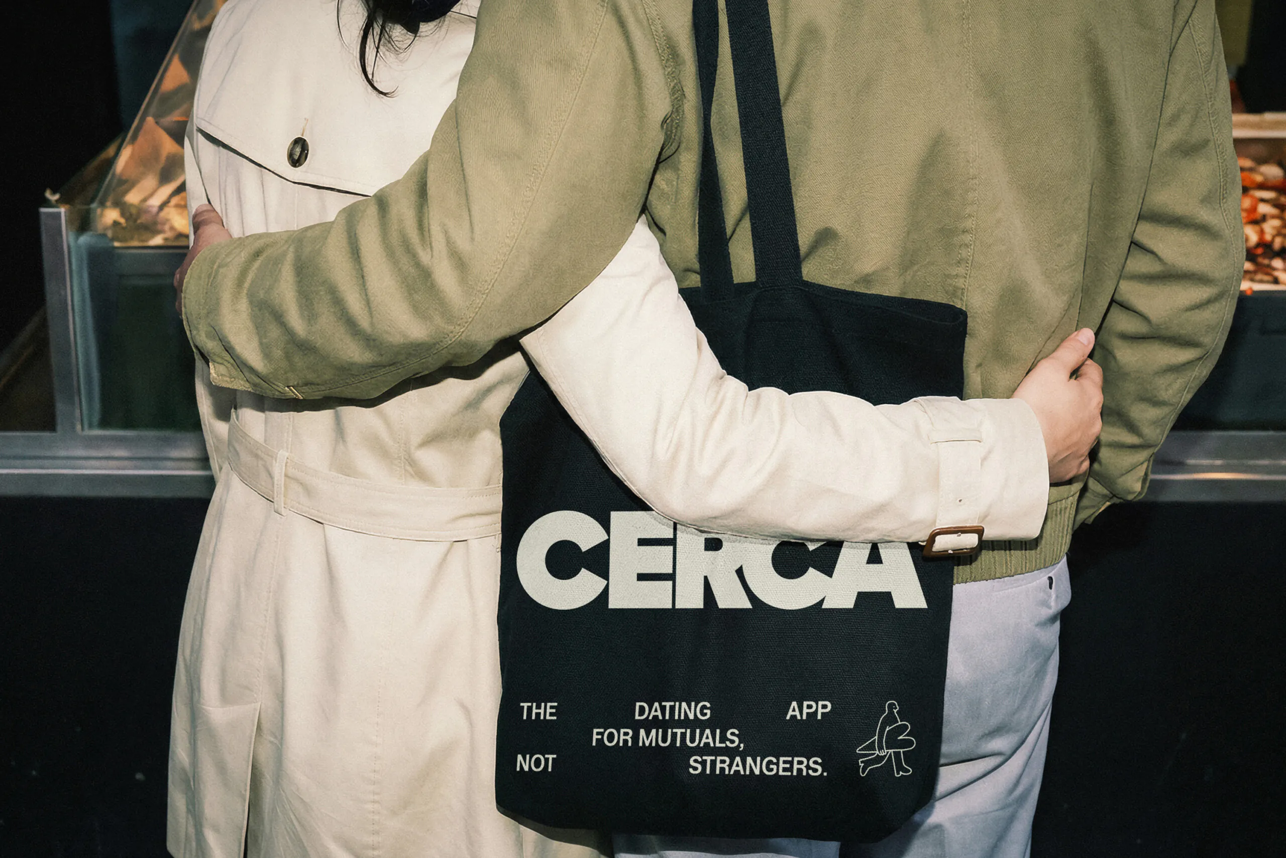 cerca logo wordmark brand identity by saint urbain bpo review tote bag