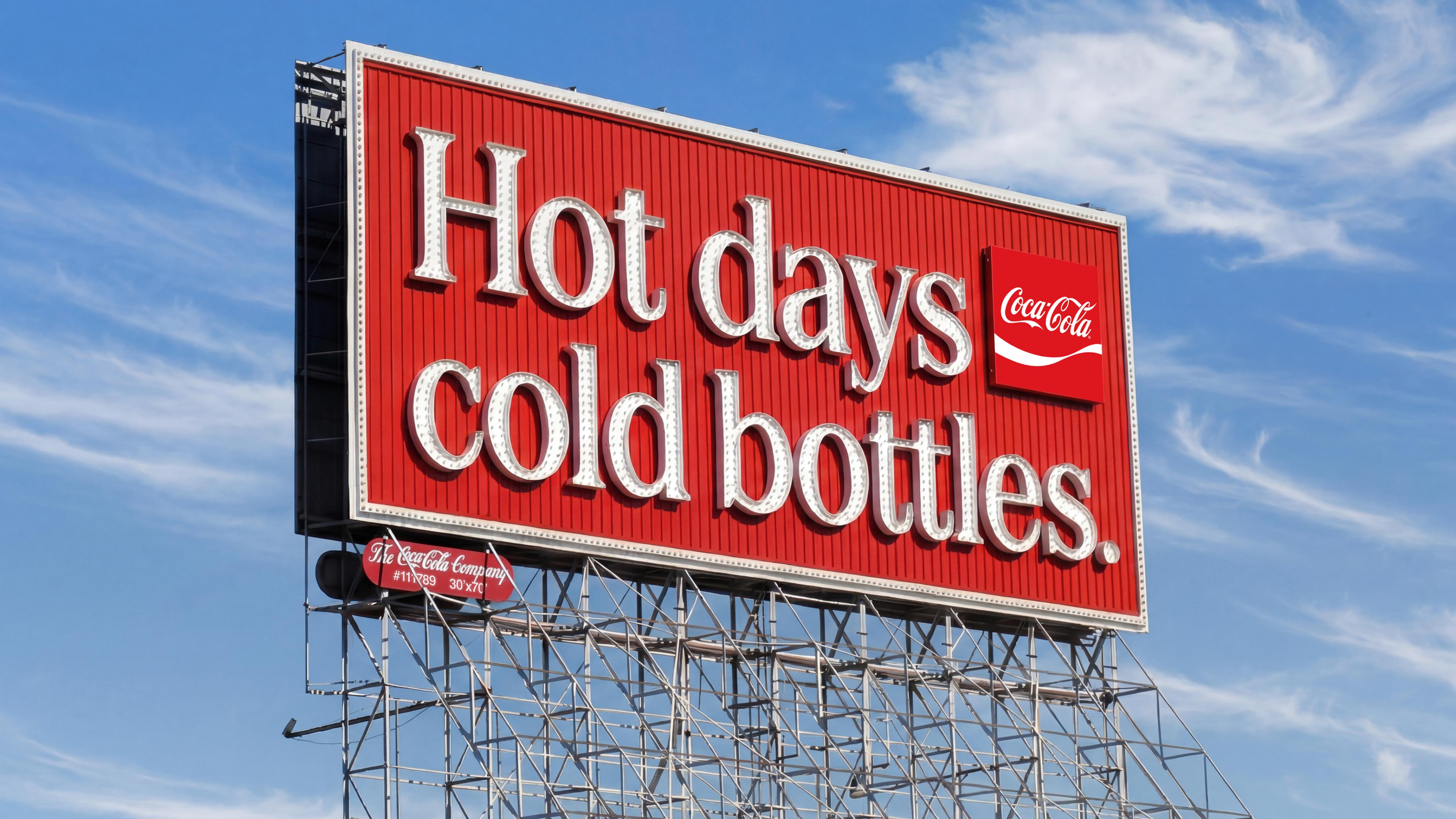 coca cola jkr rebrand logo identity design packaging bpo review billboard2