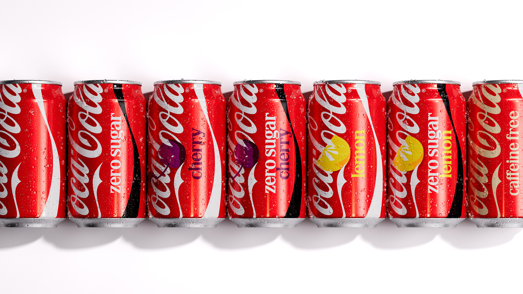 coca cola jkr rebrand logo identity design packaging bpo review can flavours