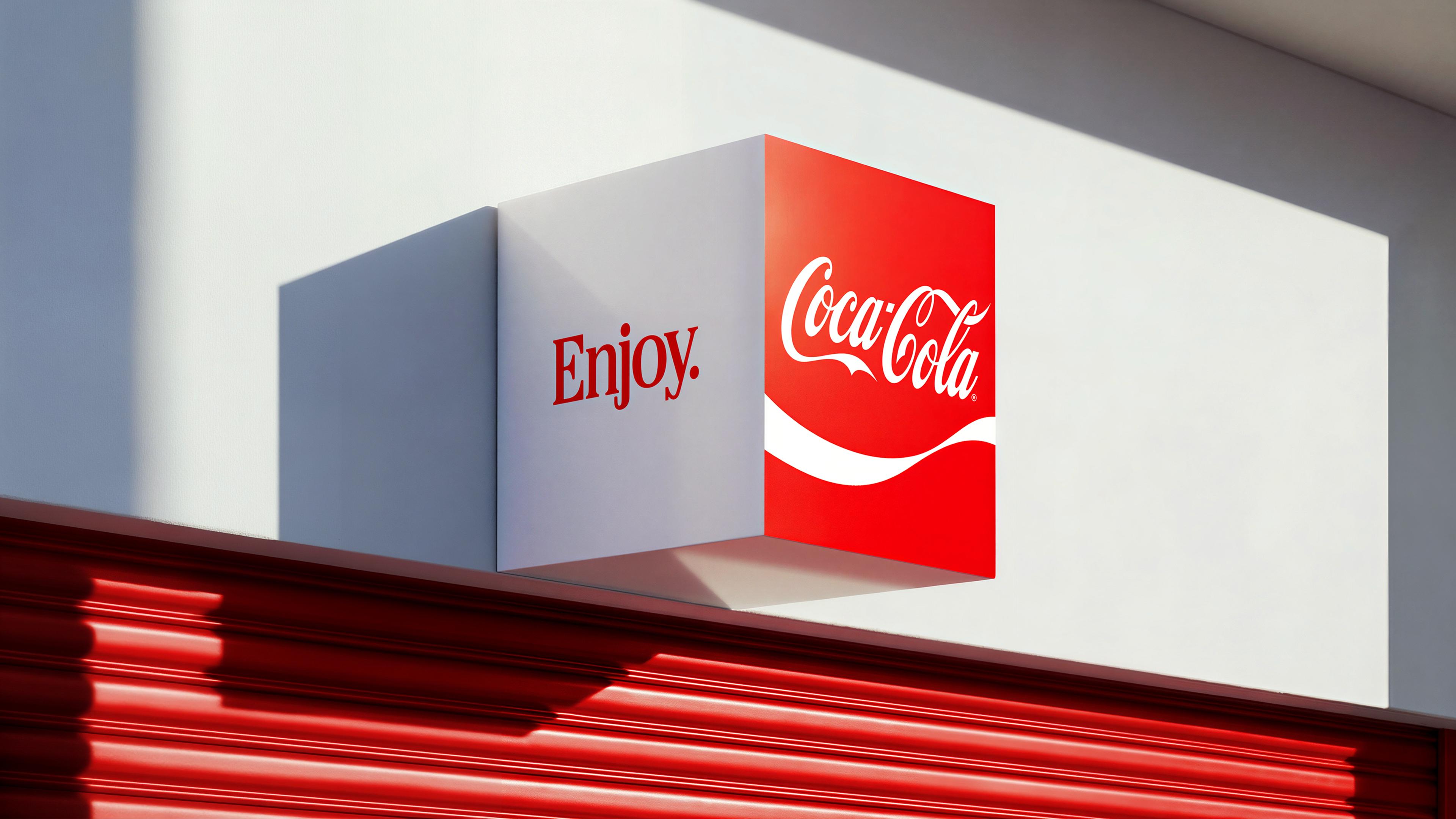 coca cola jkr rebrand logo identity design packaging bpo review signage
