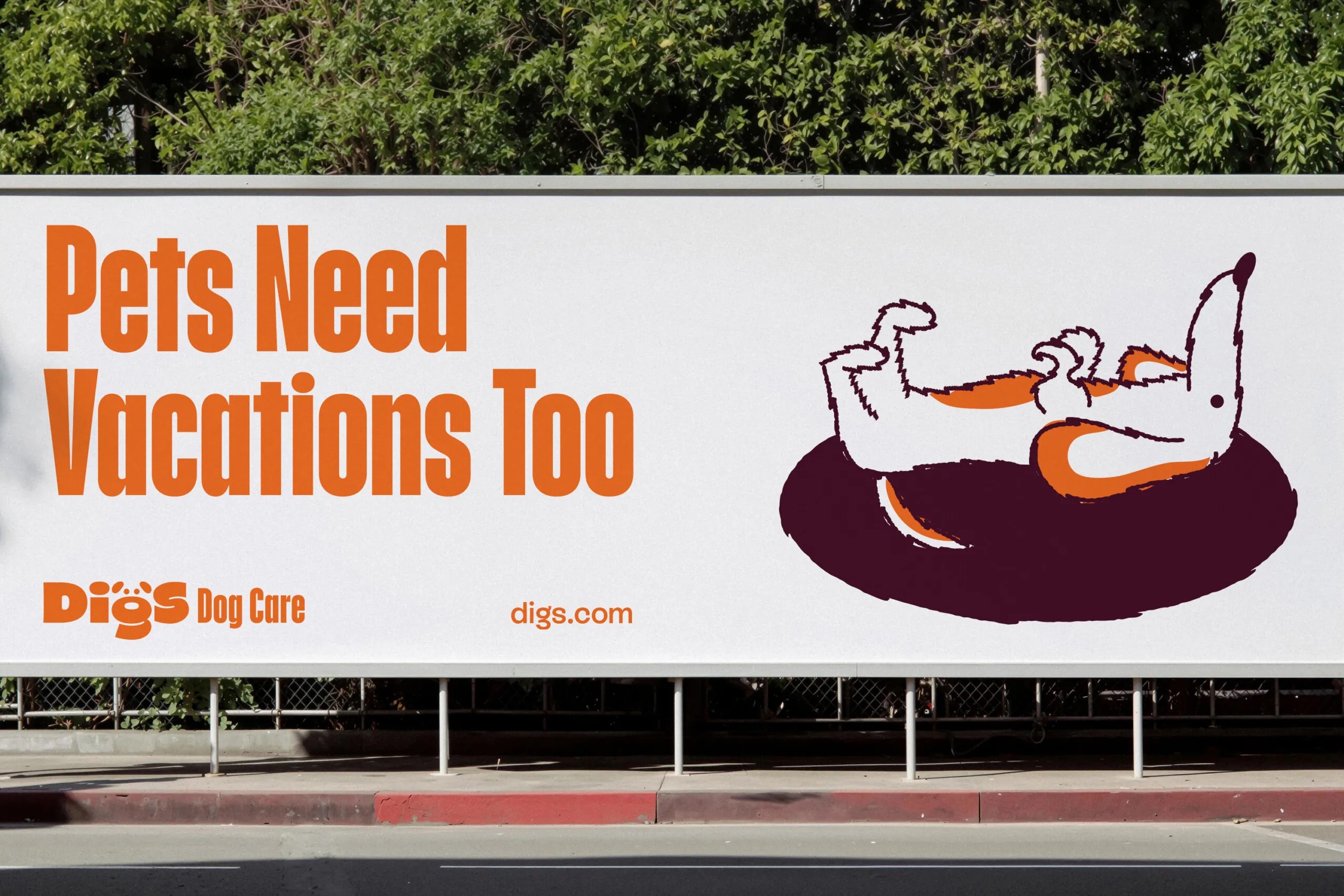 digs saint urbain brand design identity wordmark typography posters logo billboard vacations