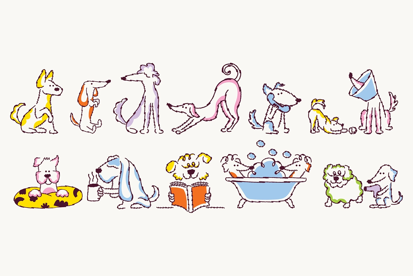 digs saint urbain brand design identity wordmark typography posters logo illustration