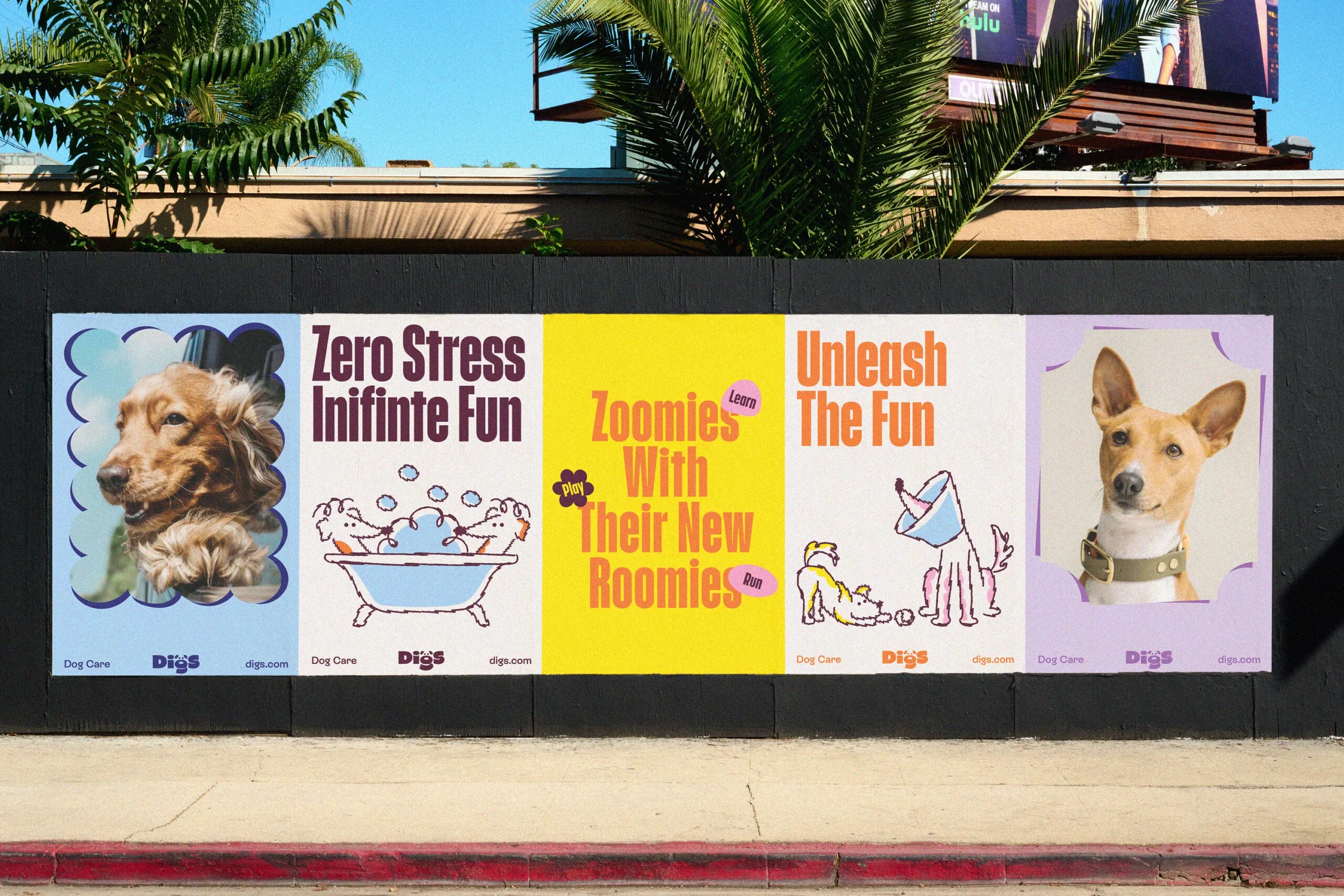 digs saint urbain brand design identity wordmark typography posters logo