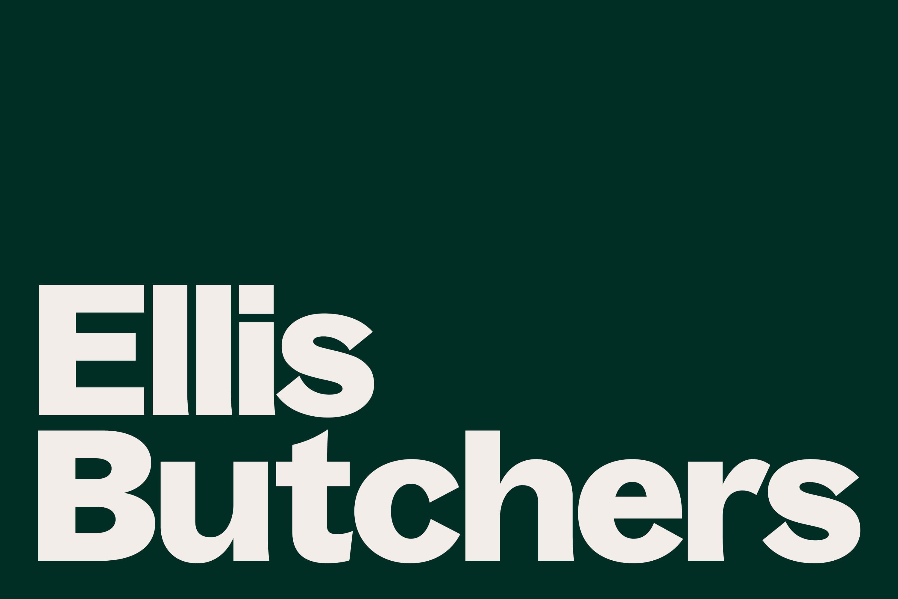 ellis butchers studio blackburn branding identity design bpo review logo wordmark