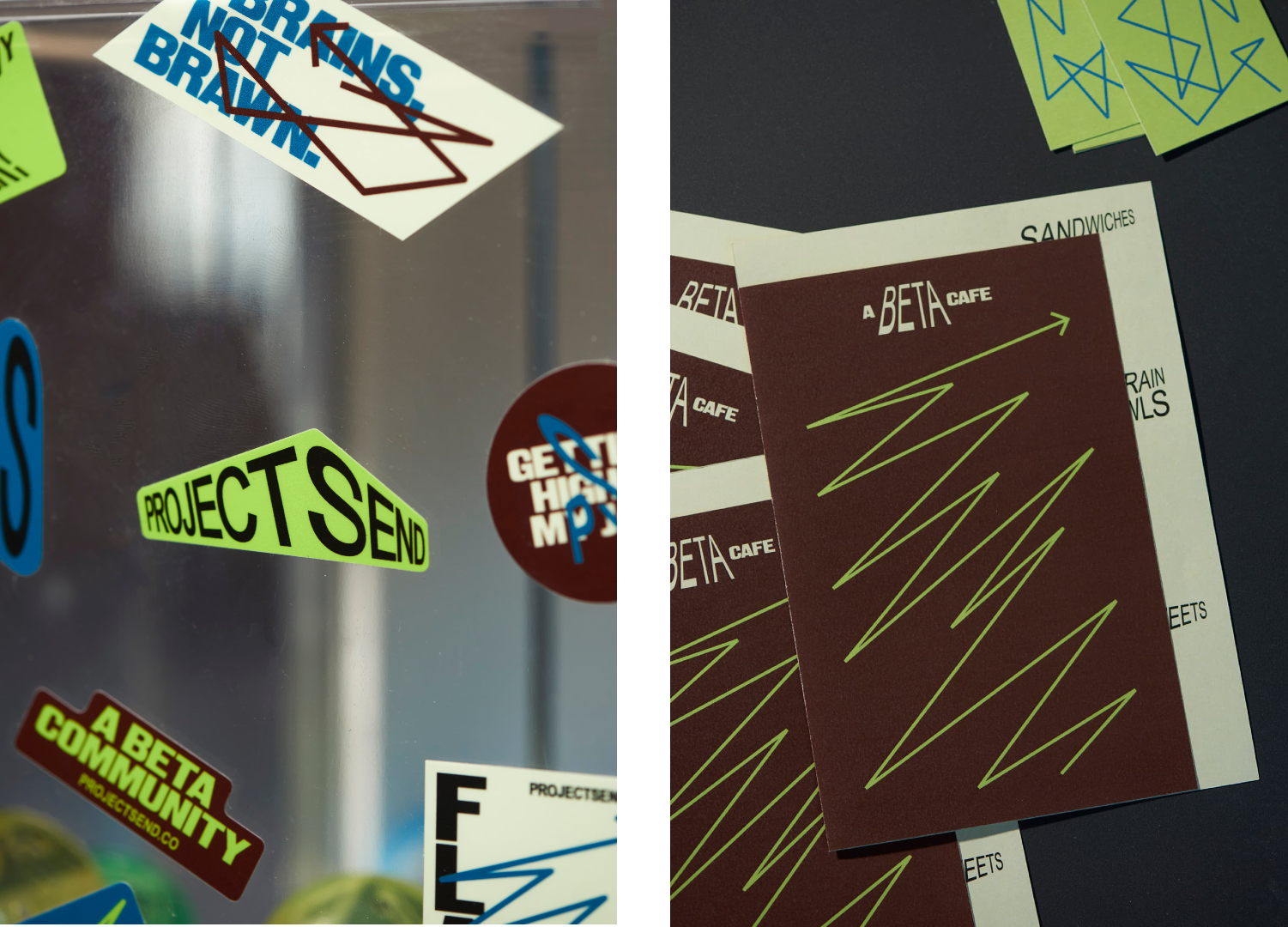 Brand identity design, typography, logo and wordmark for Project Send by Foreign Policy Brand identity design, typography, logo and wordmark for Project Send by Foreign Policy