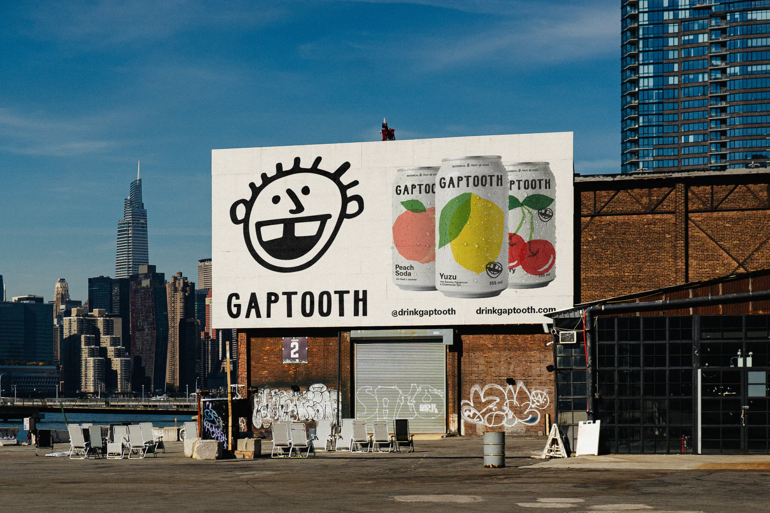 gaptooth soda saint urbain branding packaging logo wordmark bpo review billboards