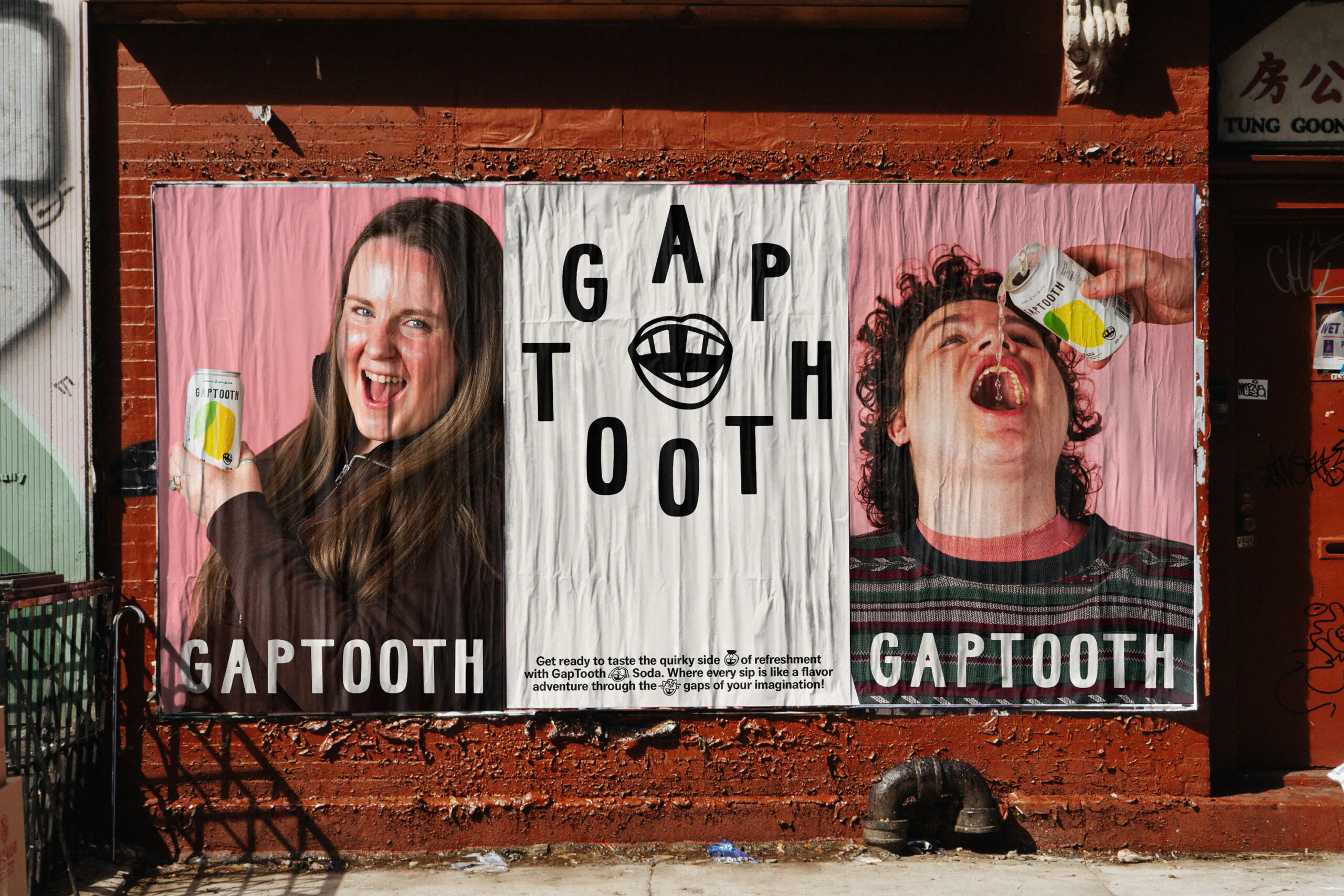 gaptooth soda saint urbain branding packaging logo wordmark bpo review posters