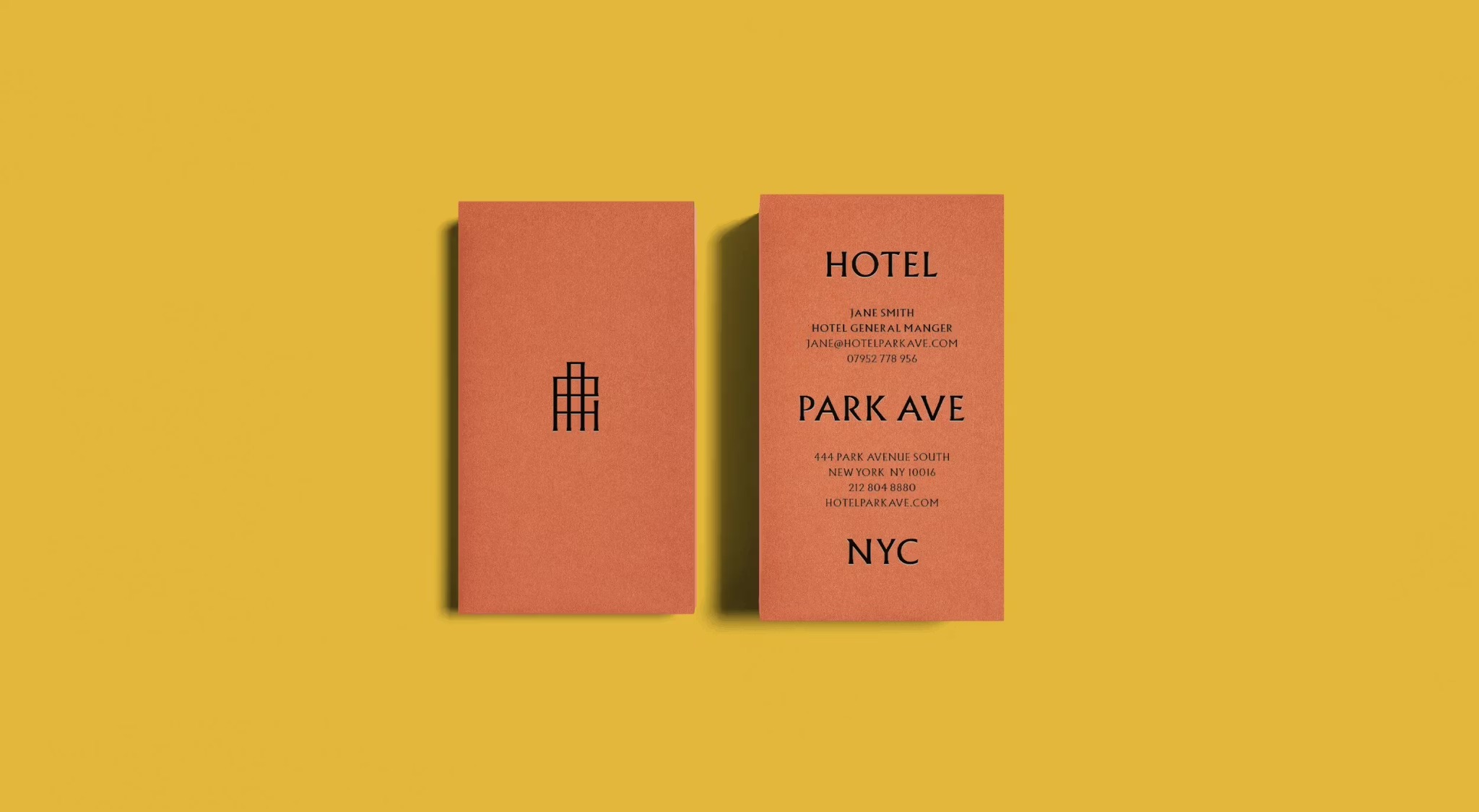 hotel park ave nyc branding logo print by colt 