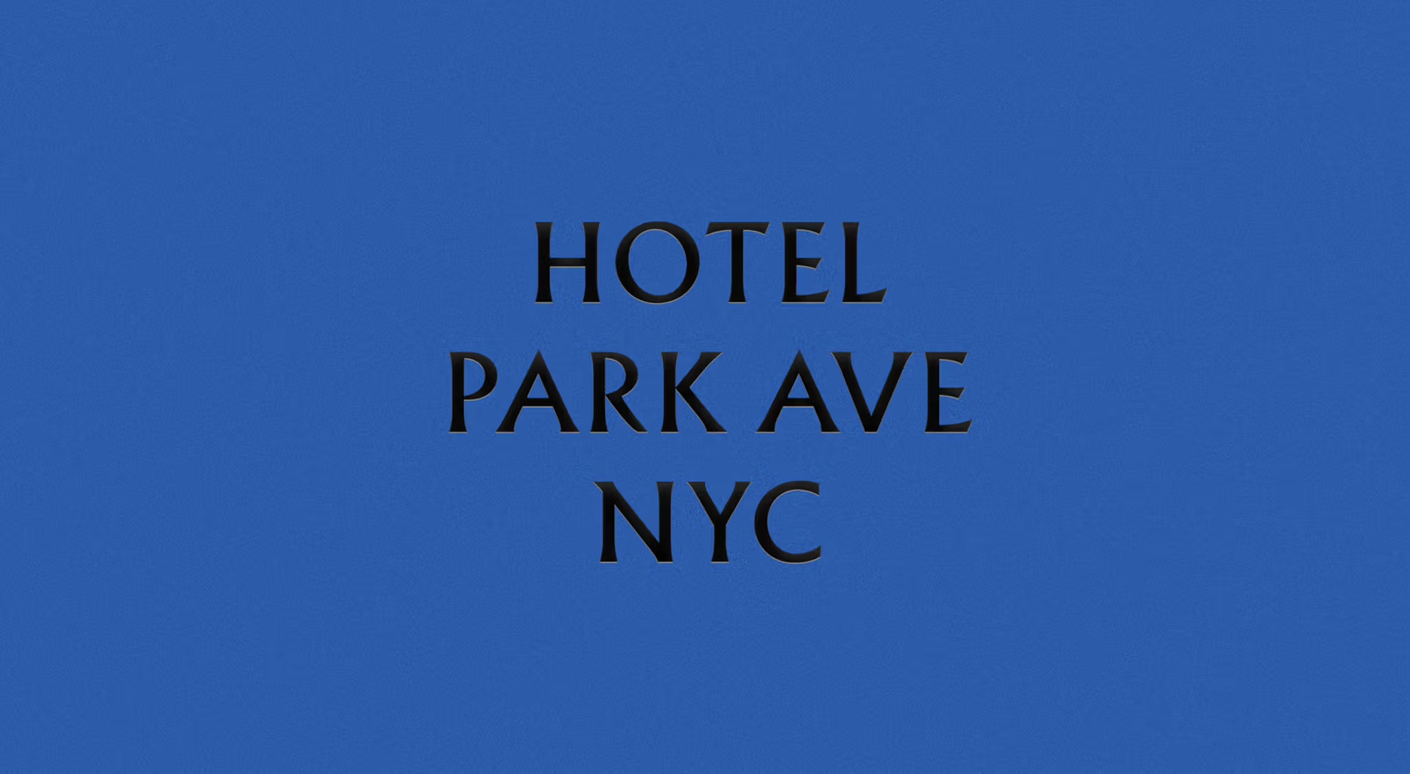 hotel park ave nyc monogram wordmark branding logo print by colt 