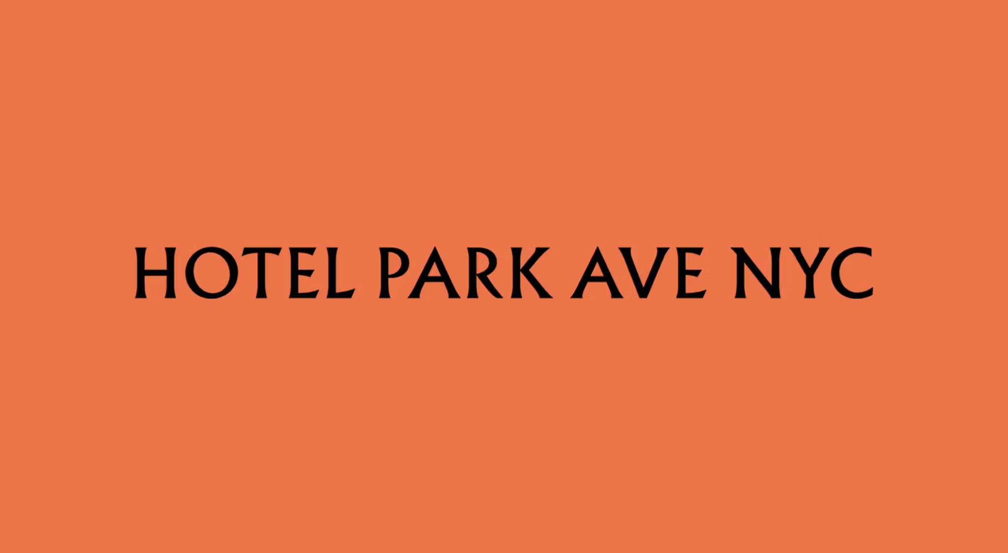 hotel park ave nyc branding wordmarl logo print by colt 