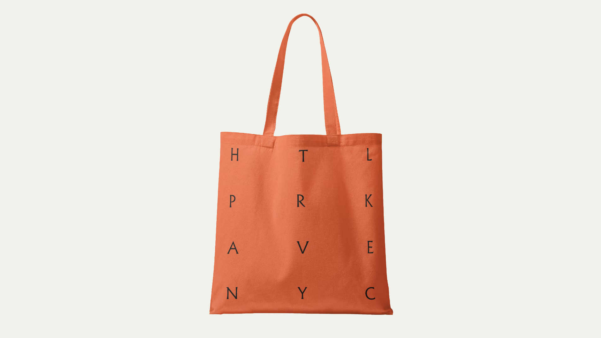 hotel park ave nyc tote bag merch monogram wordmark branding logo print by colt 