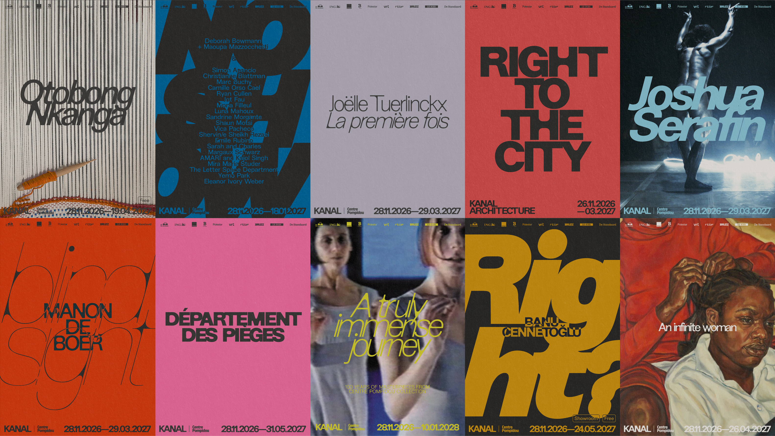 kanal brand identity wordmark typography logo by base bpo review posters