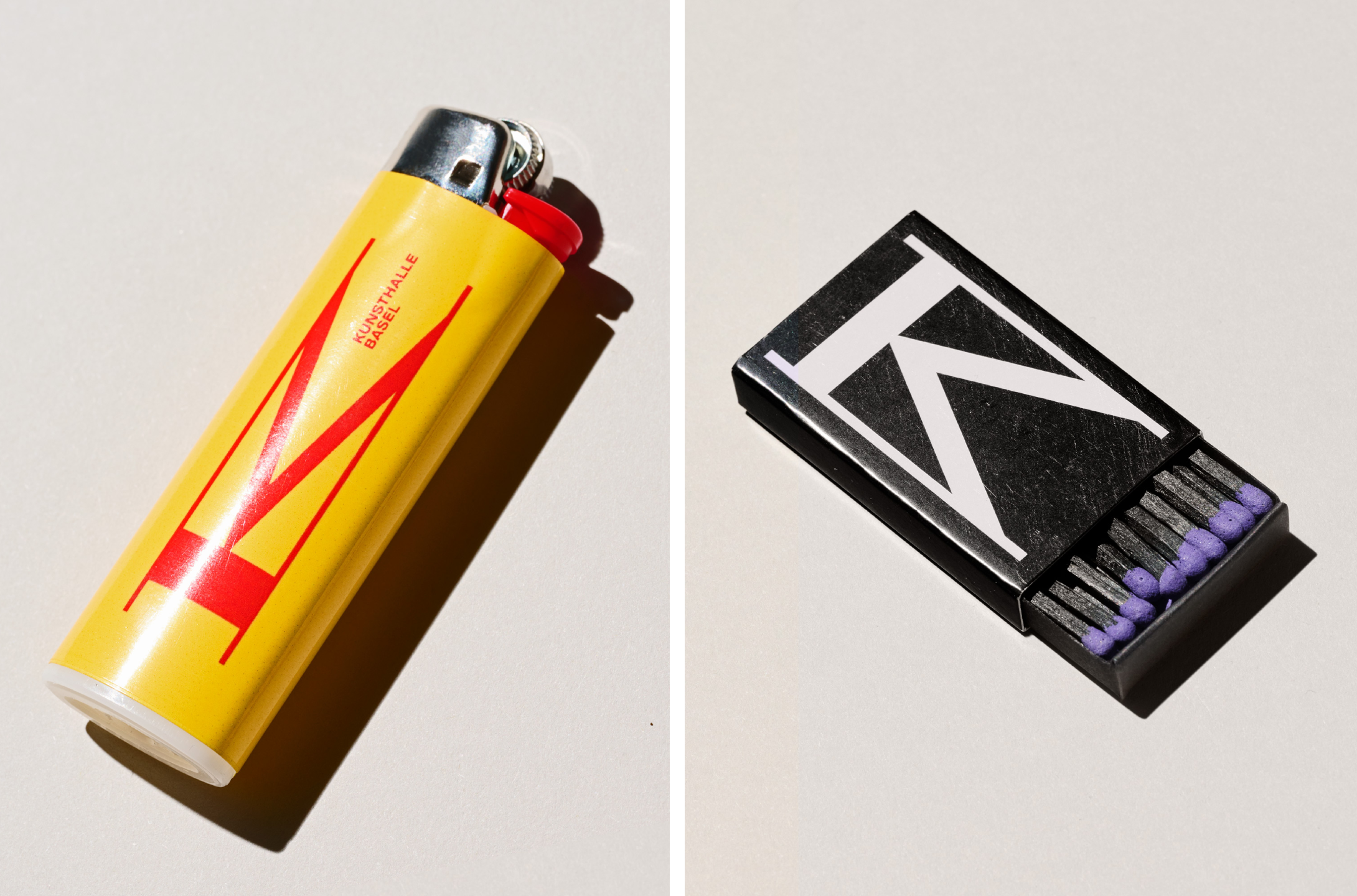 kunsthalle basel porto rocha identity branding logo typography print bpo review lighter and matches