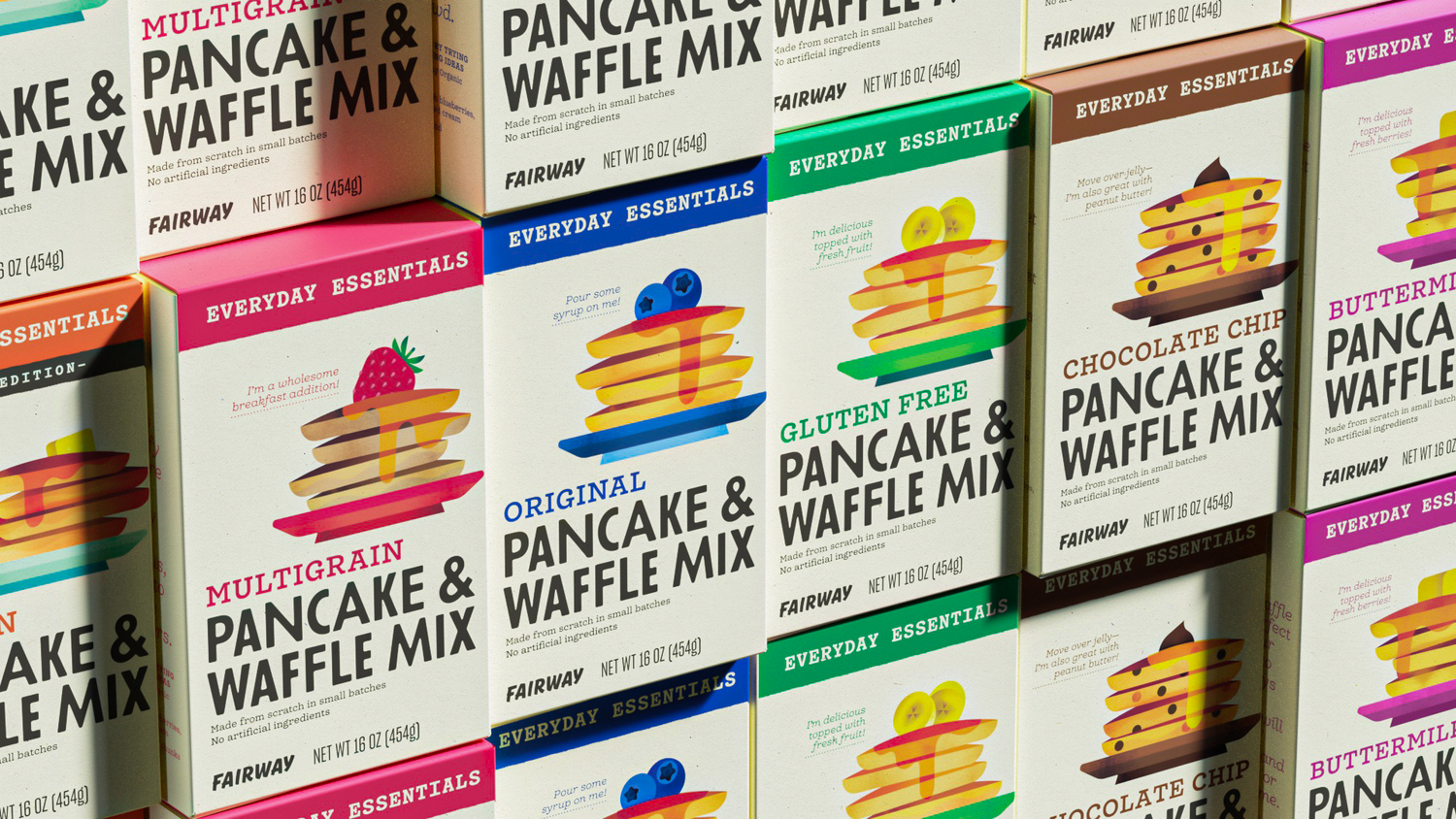 mucca fairway everyday essentials branding packaging logo wordmark bpo review pancake