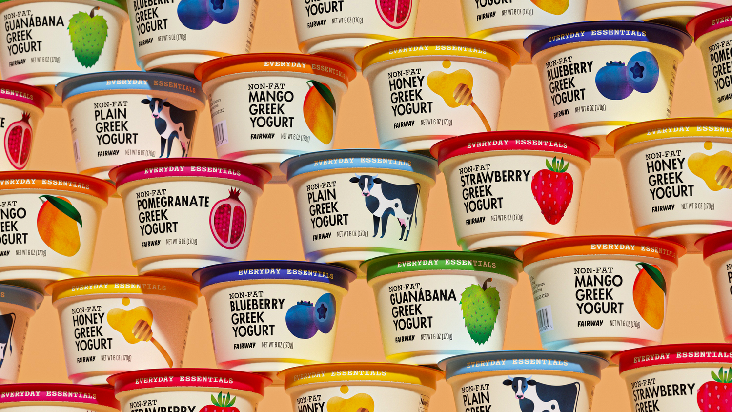 mucca fairway everyday essentials branding packaging logo wordmark bpo review yogurt
