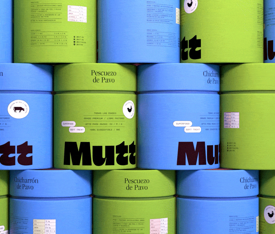 Mutt branding logo packaging typography by Brands & People