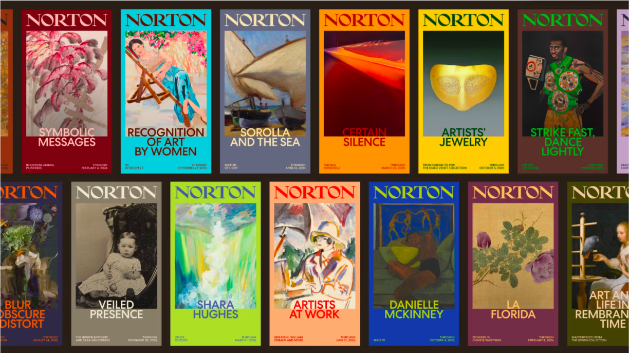 norton art museum branding wordmark identity design by koto bpo review posters print series