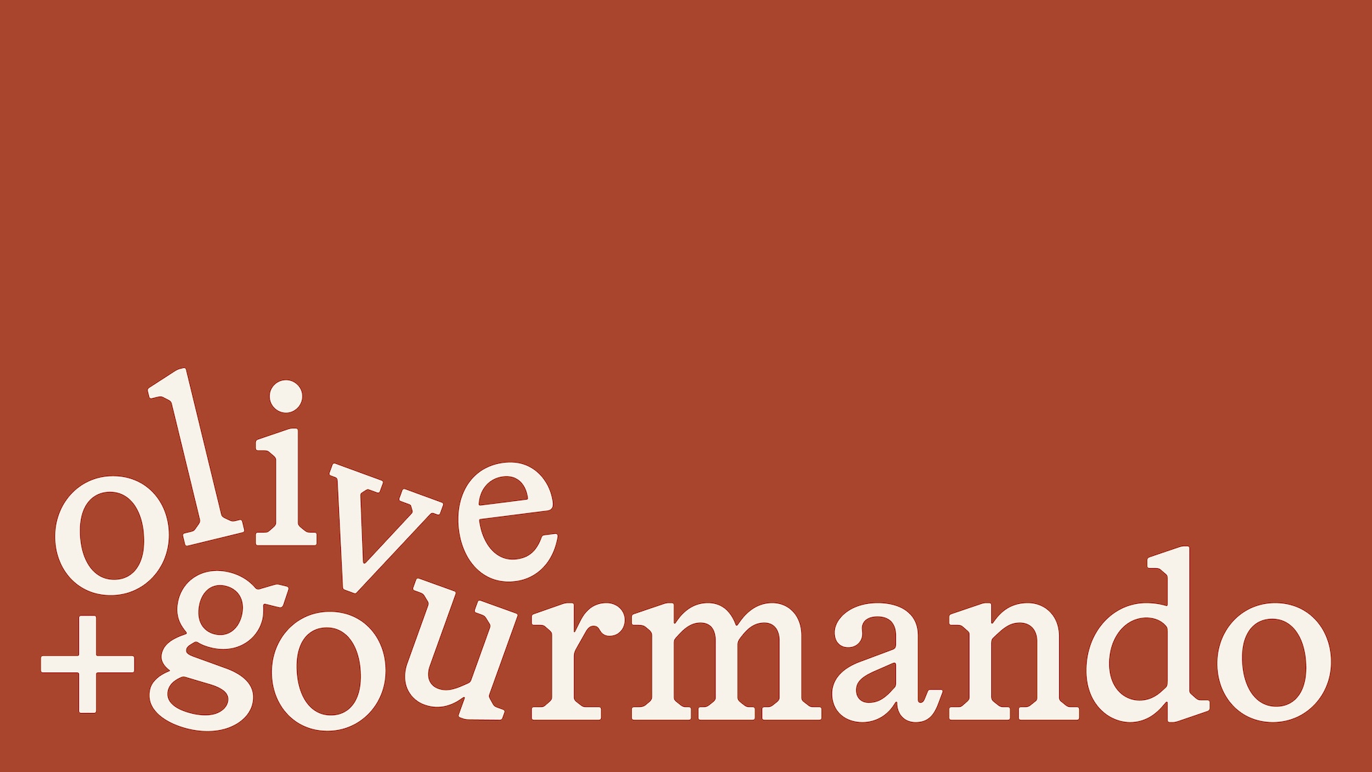Olive + Gourmando logo, wordmark and branding by Caserne