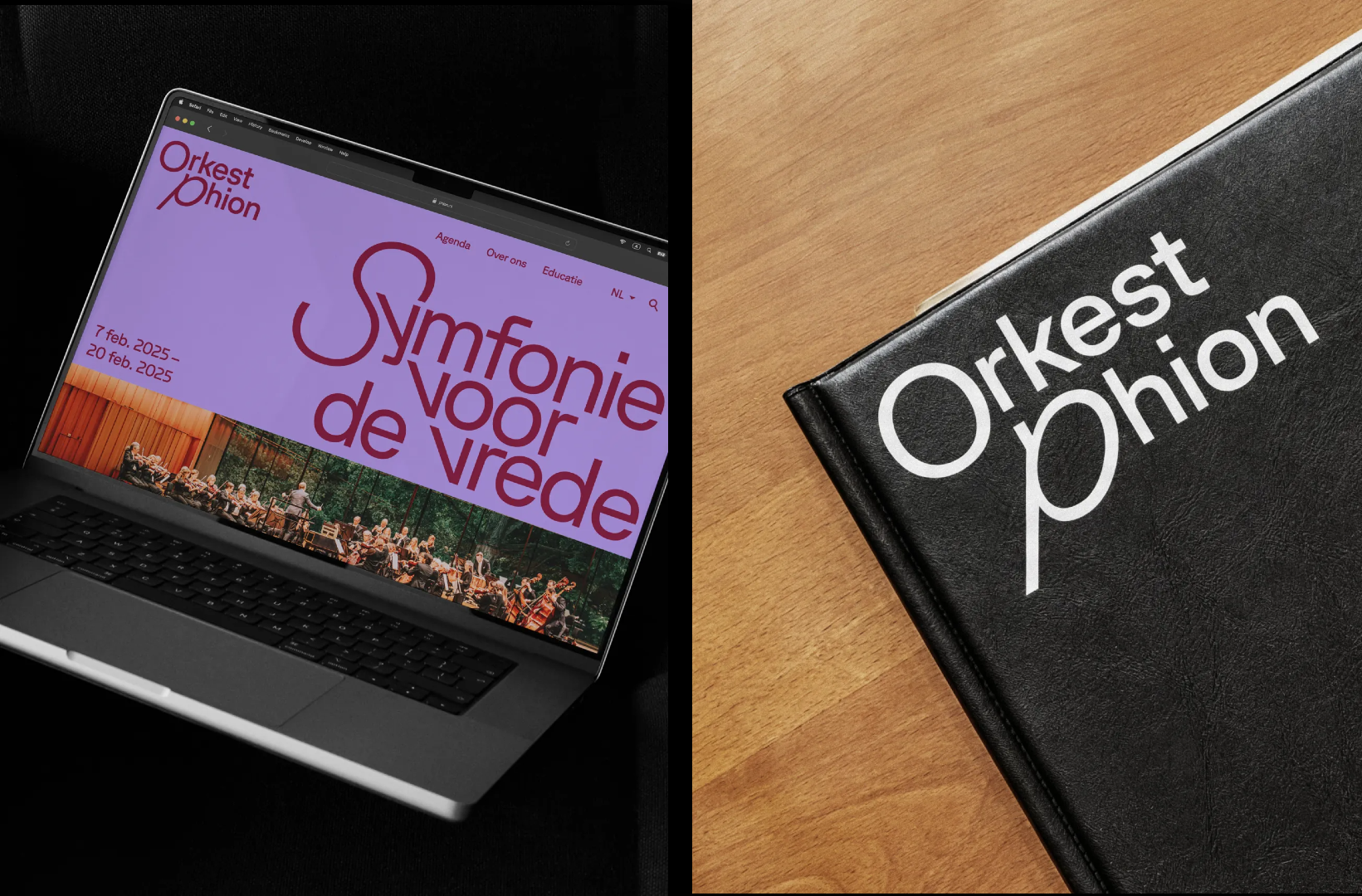 phion orchestra thonik branding identity design logo wordmark bpo review folder website