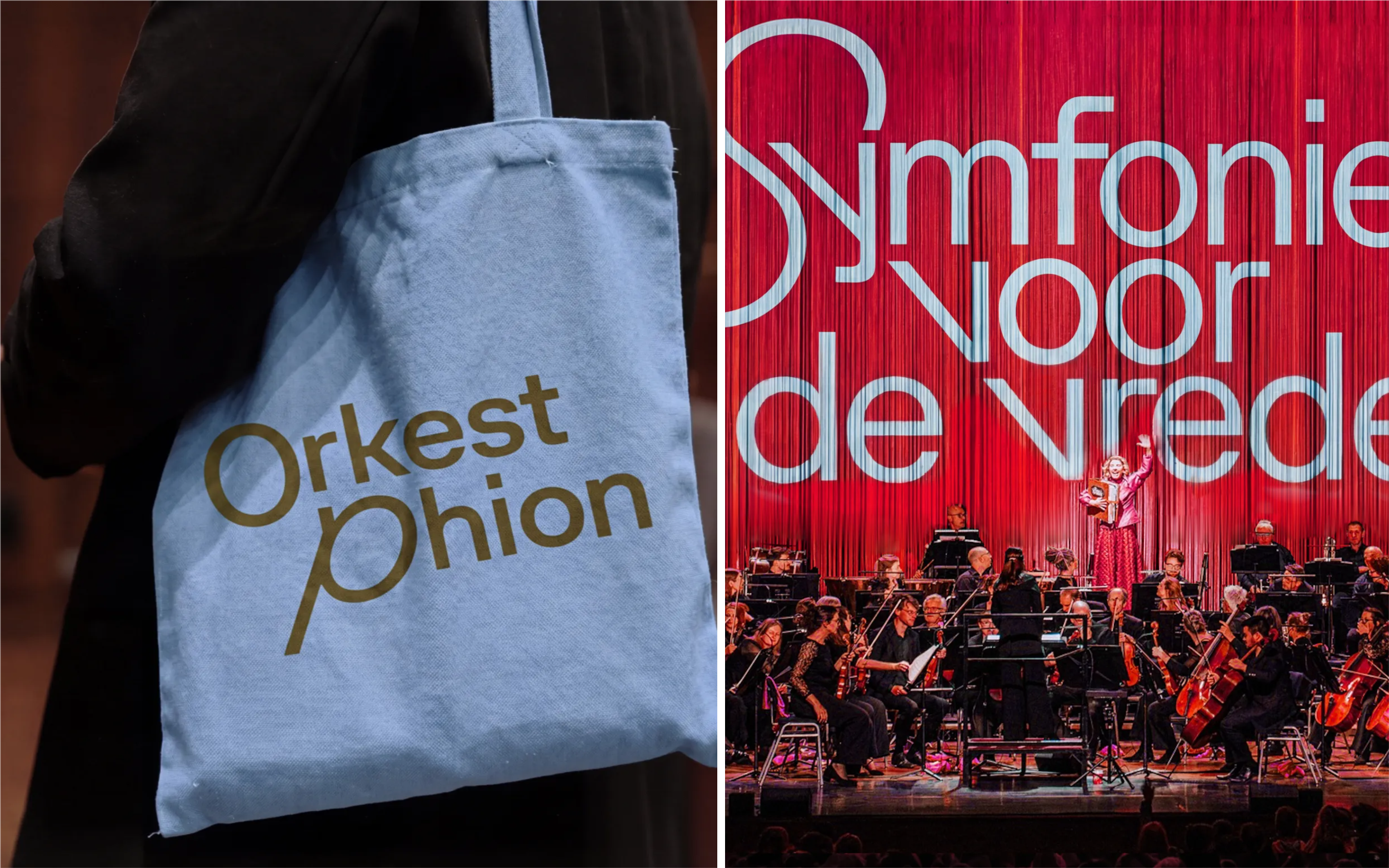 phion orchestra thonik branding identity design logo wordmark bpo review tote backdrop