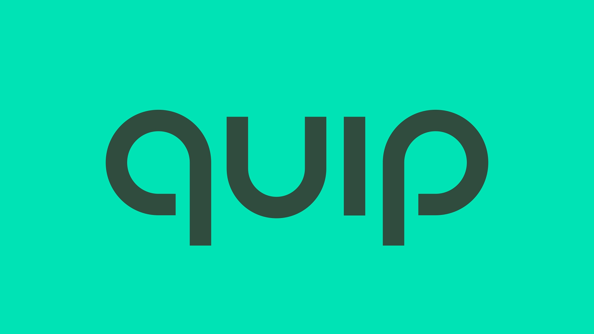 quip center brand identity wordmark logo typography bpo review blogo