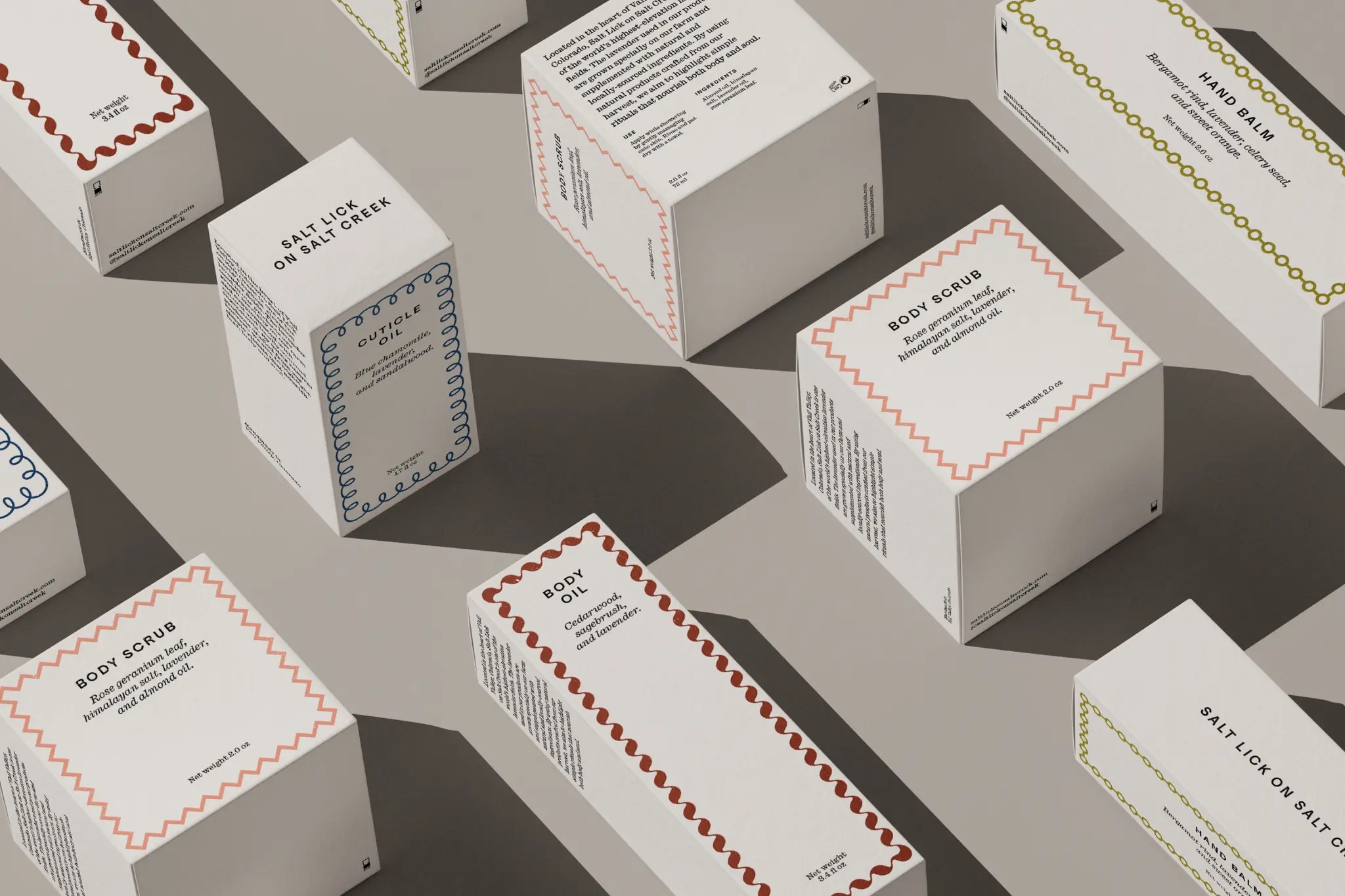 salt lick on salt creek by order brand identity design logo bpo review box packs
