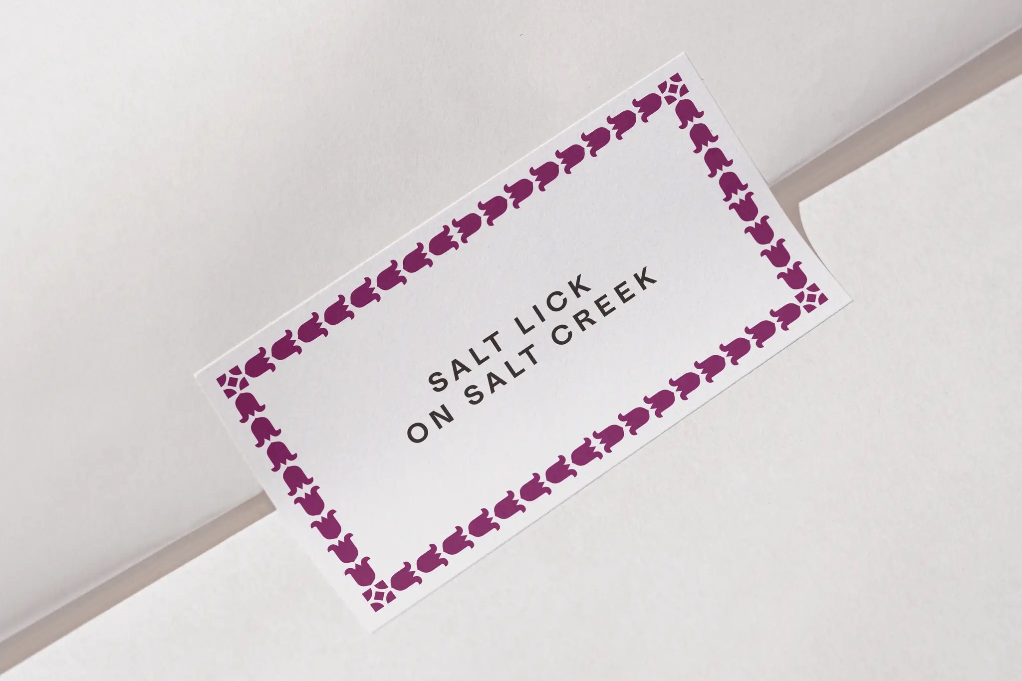 salt lick on salt creek by order brand identity design logo bpo review pattermn