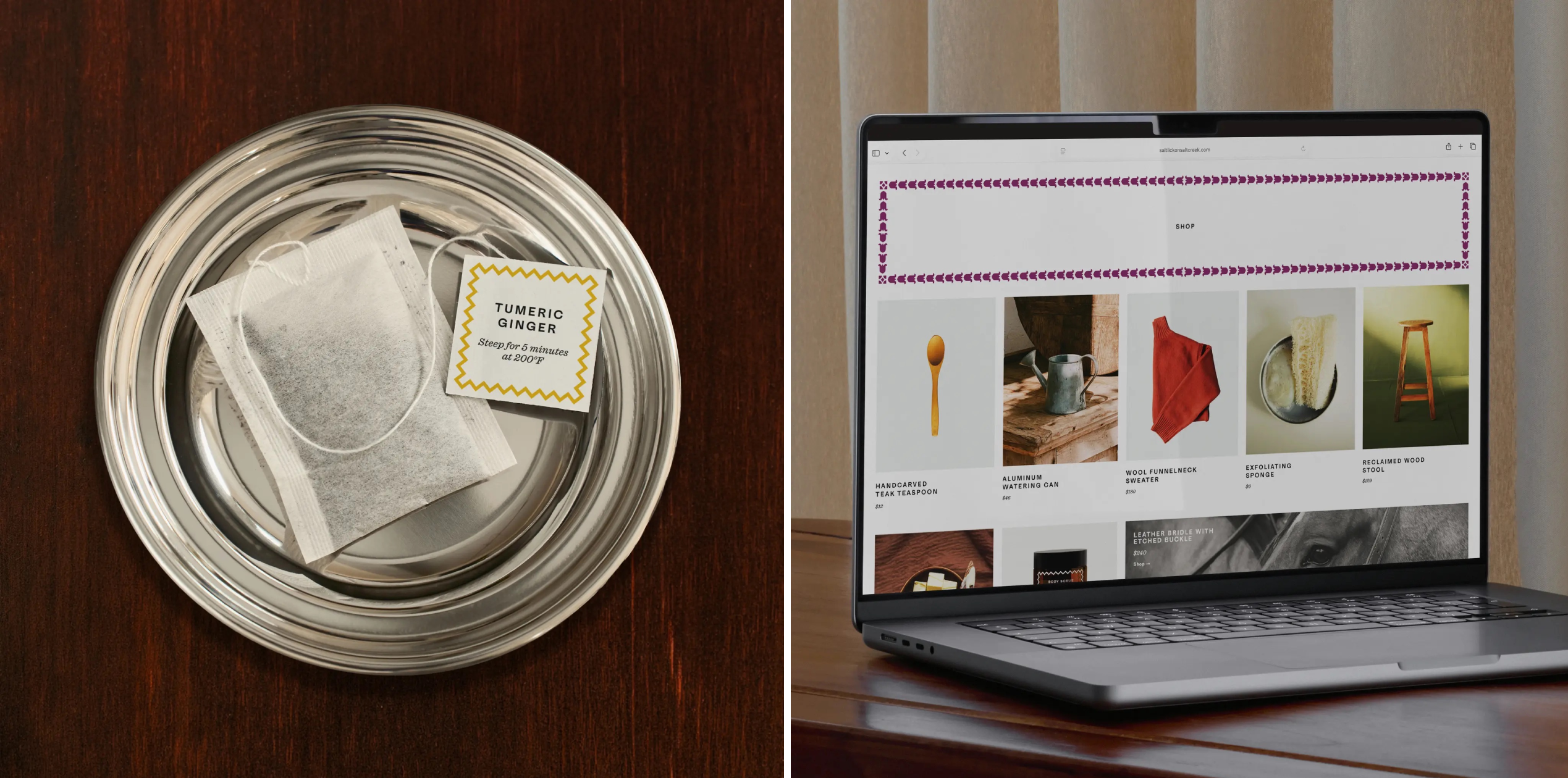 salt lick on salt creek by order brand identity design logo bpo review website teabag
