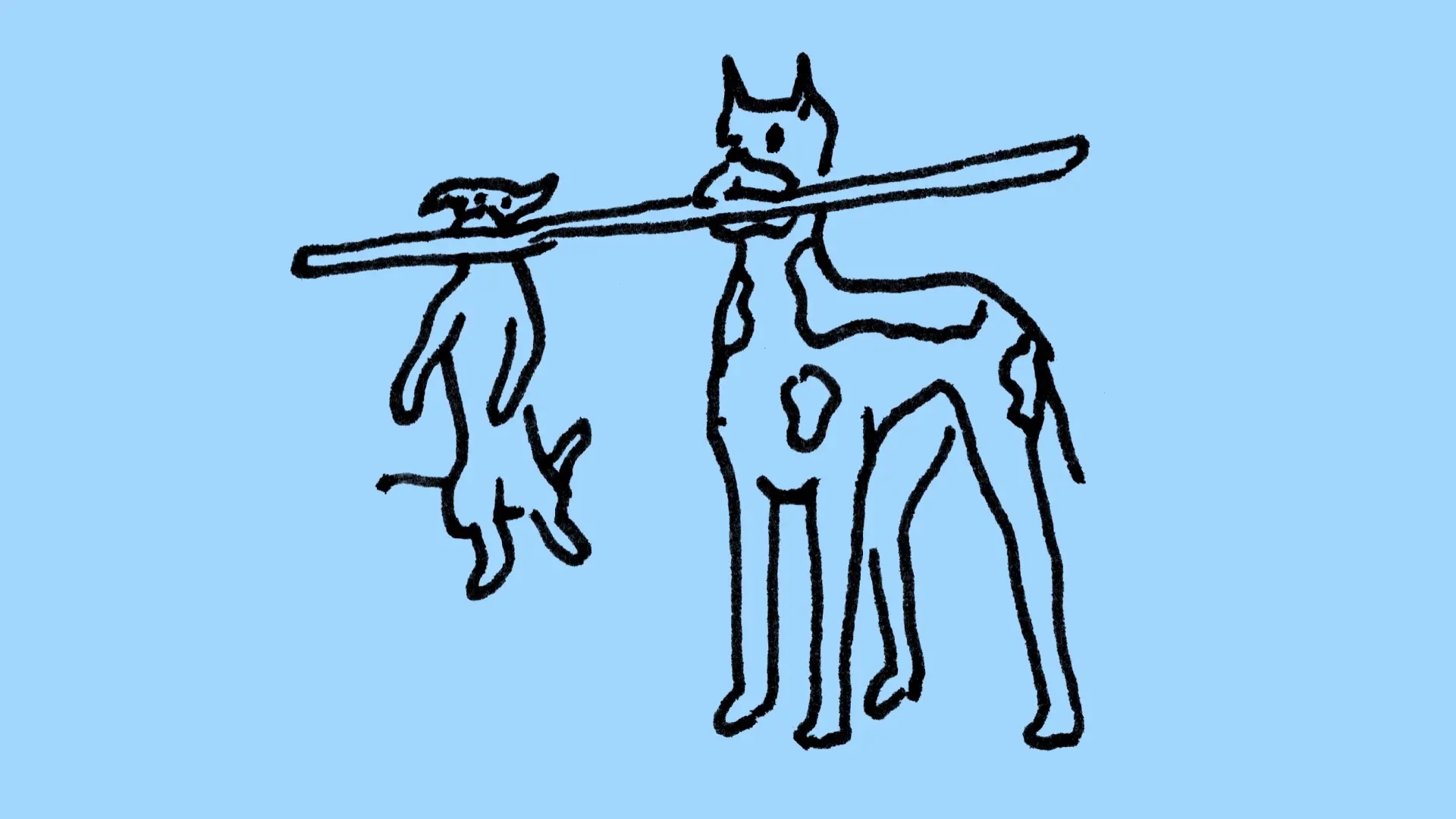 smlXL hotdog pet co branding identity logo bpo review blue illustration