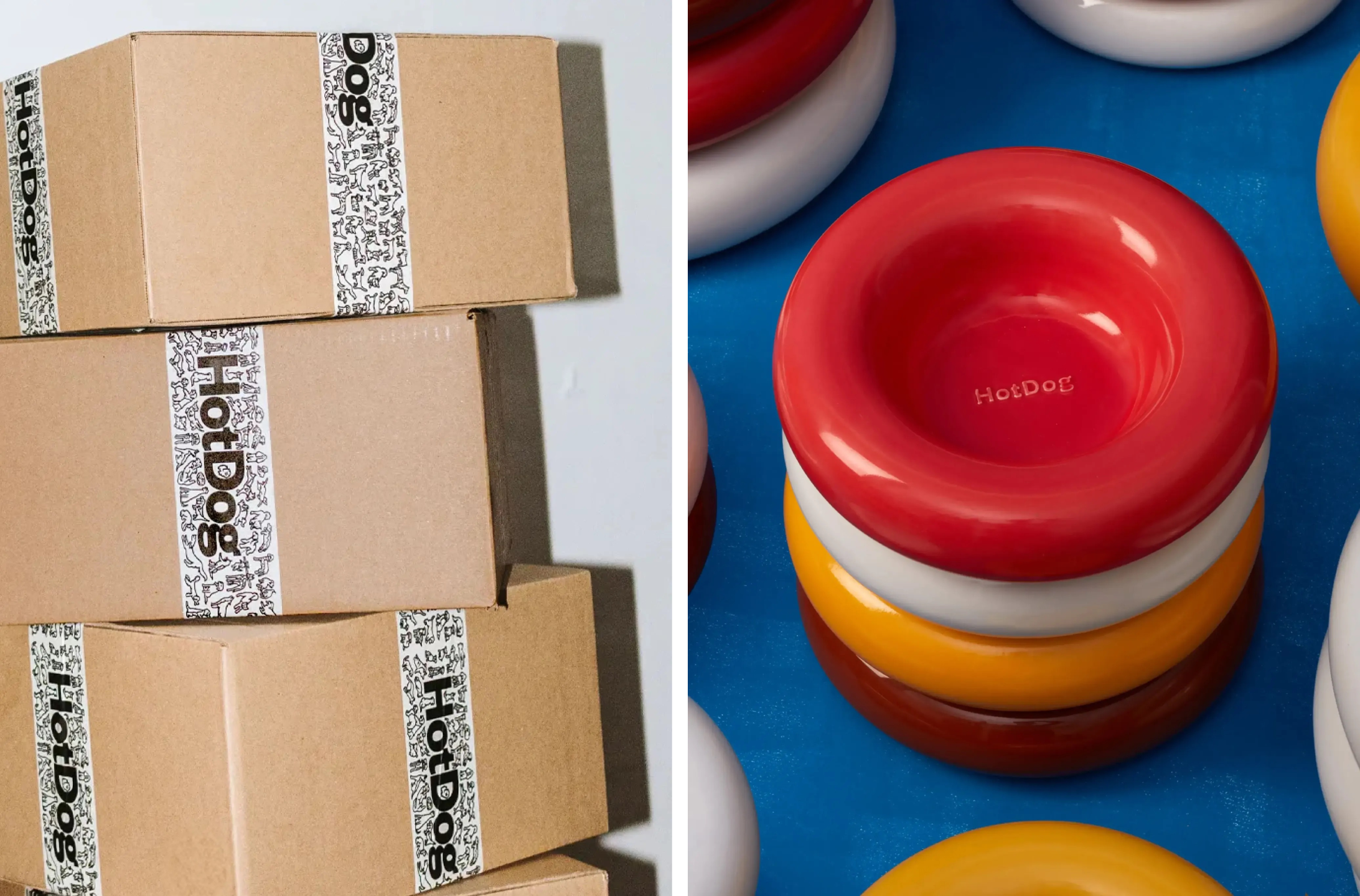 smlXL hotdog pet co branding identity logo bpo review bowl box