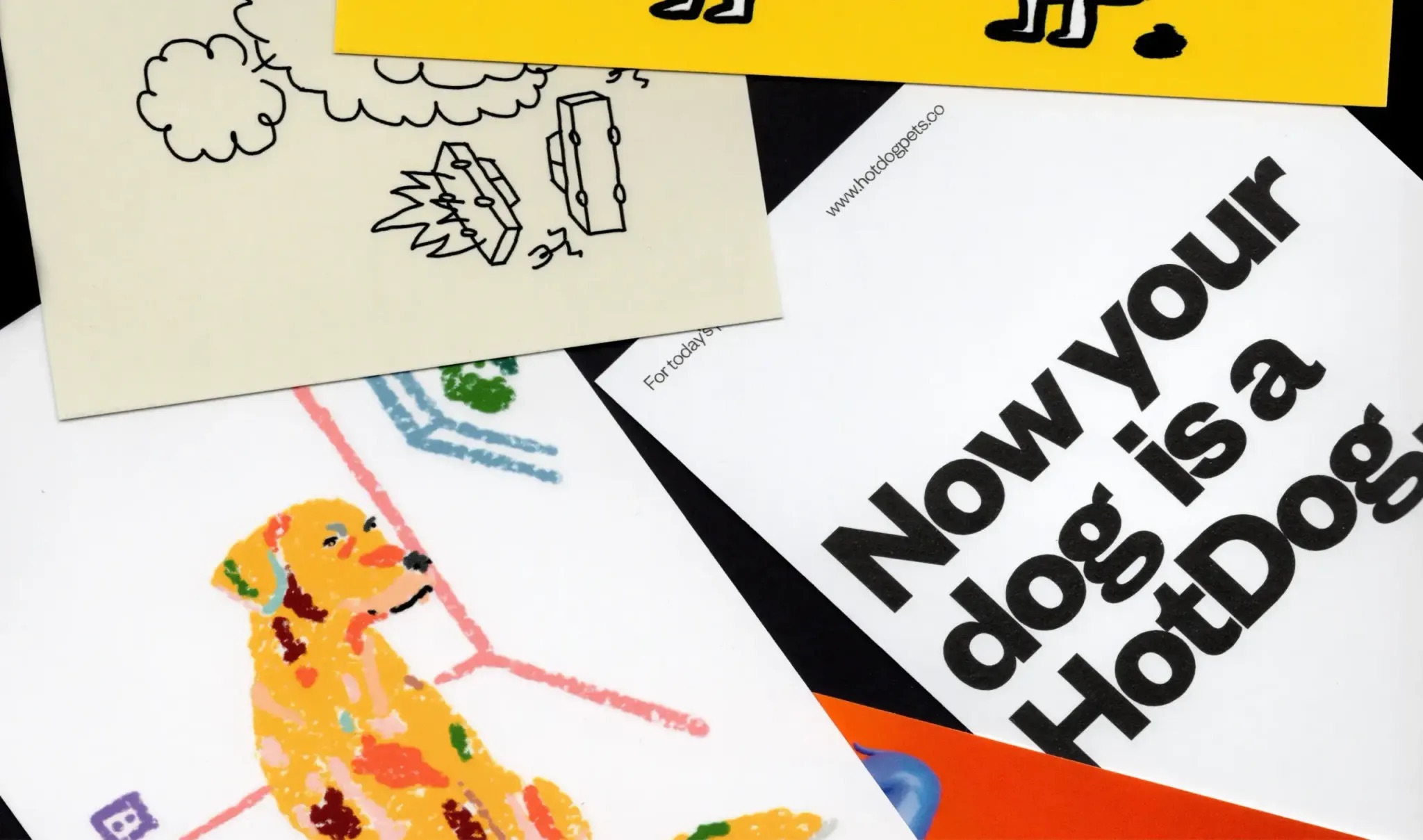 smlXL hotdog pet co branding identity logo bpo review print