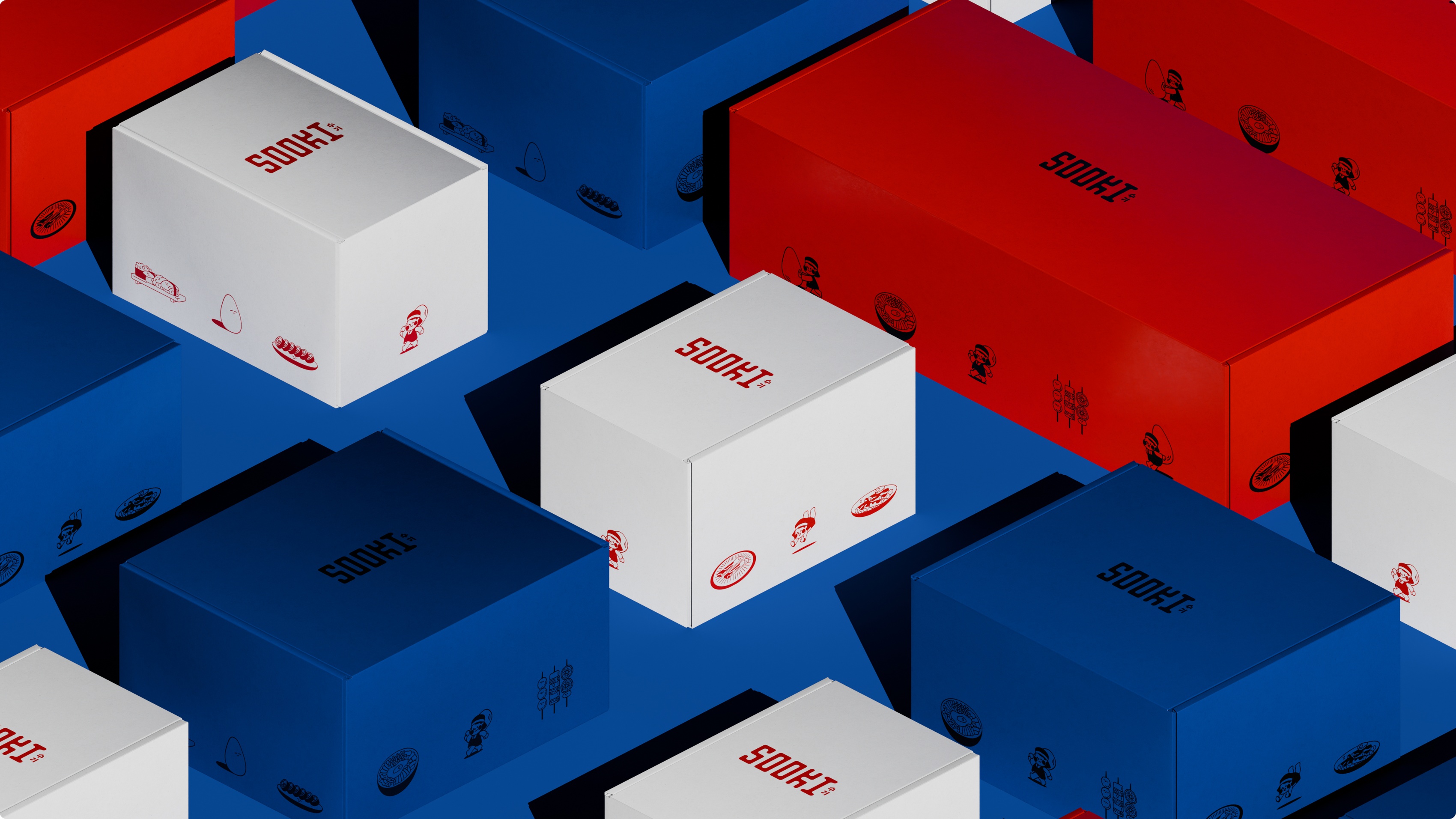 sooki the collected works branding identity logo wordmark typography bpo review box packaging