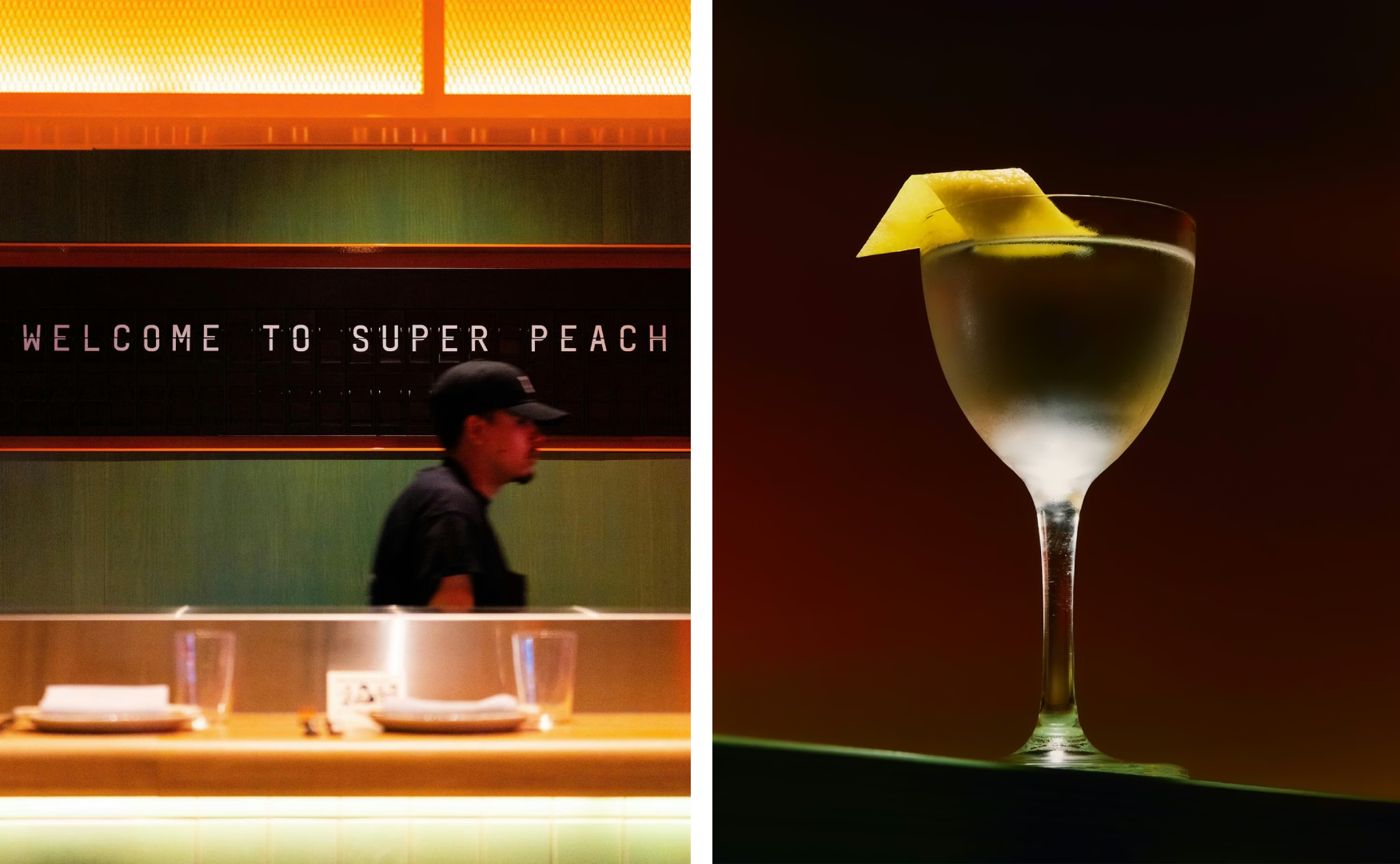 Super Peach brand identity wordmark illustration by Pentagram