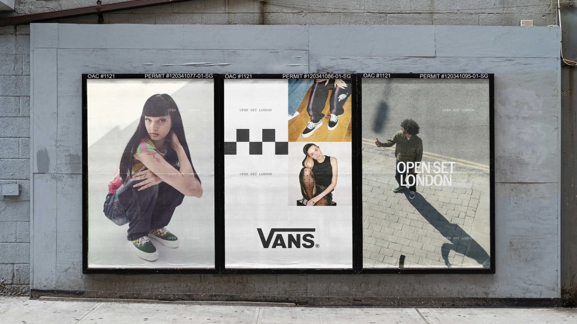 vans accept and proceed branding identity design logo wordmark bpo review poster trio