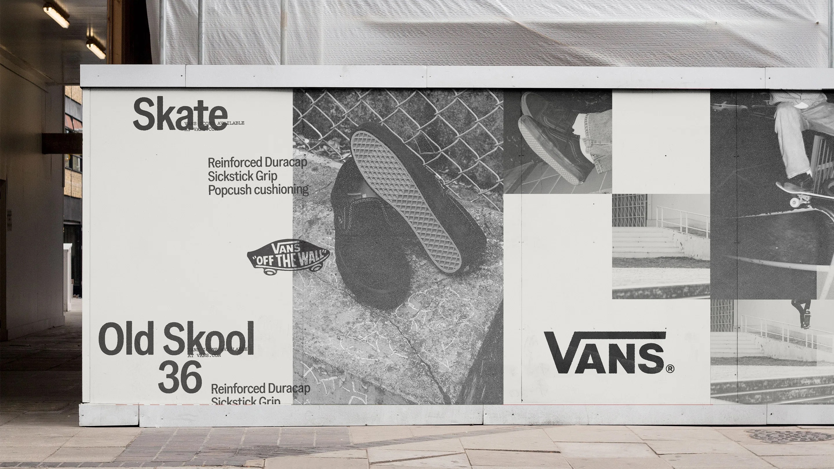 vans accept and proceed branding identity design logo wordmark bpo review skate poster